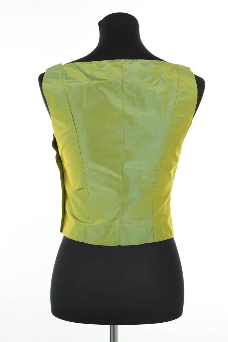 Sleeveless silk top TARA JARMON - Seconde Main Green