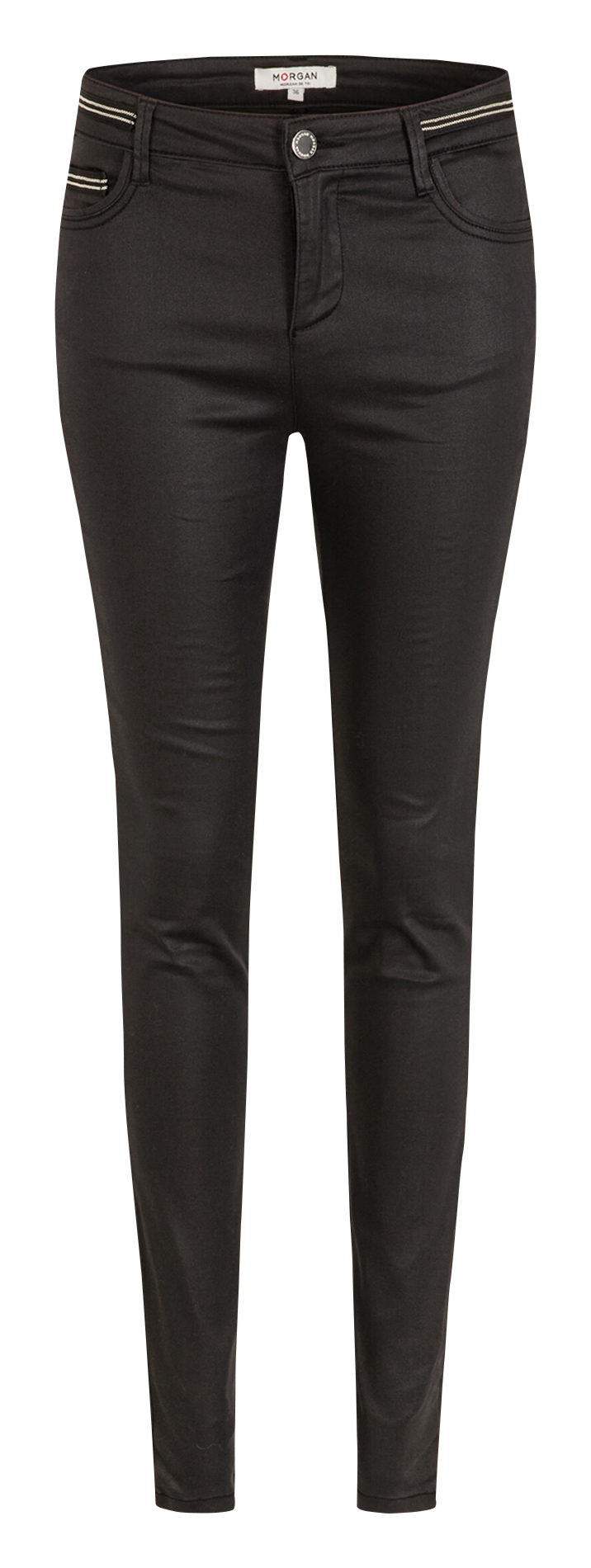 Gecoate, slim-fit broek MORGAN Zwart