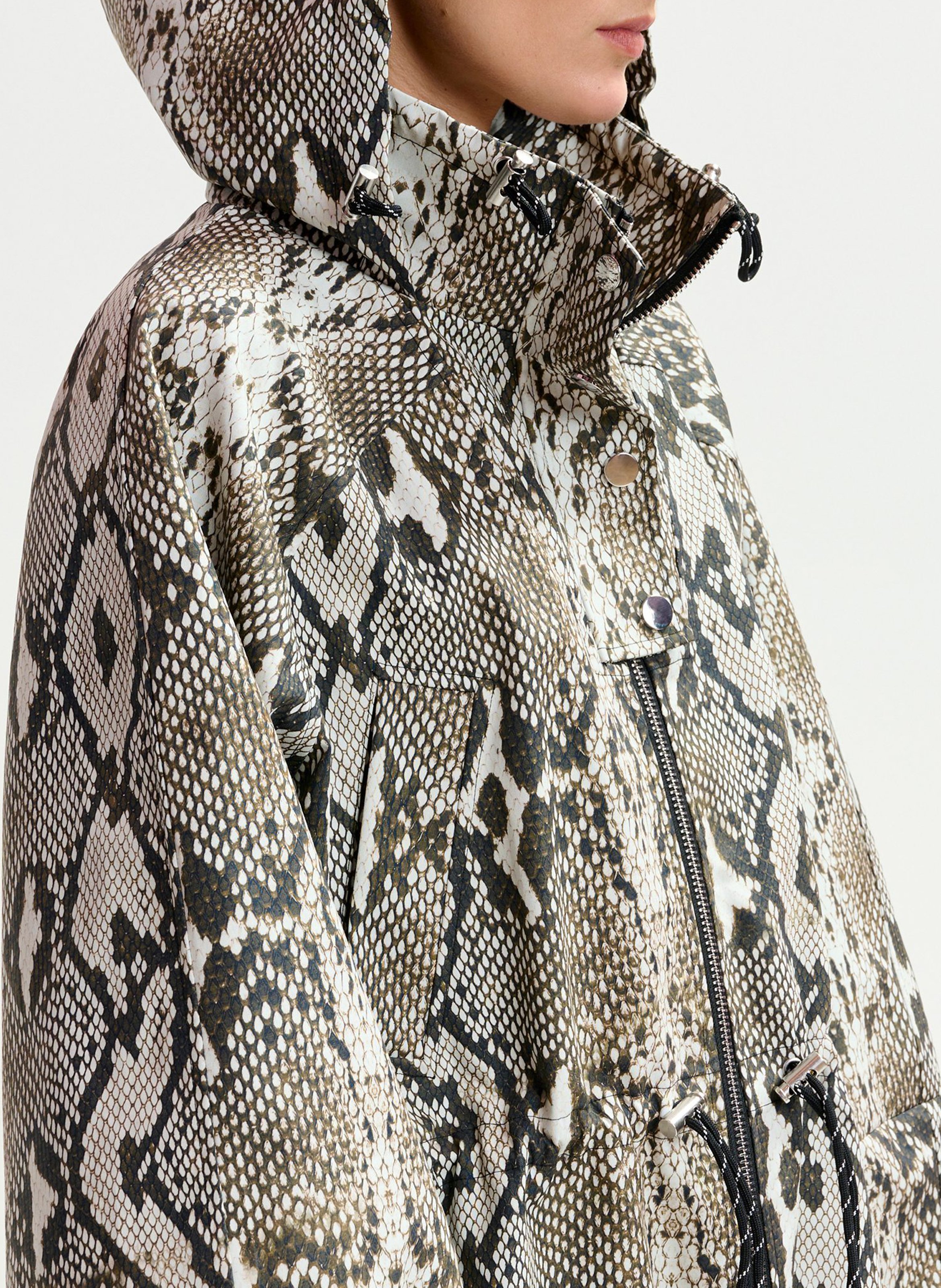 Parka col montant en coton ESSENTIEL ANTWERP Vert