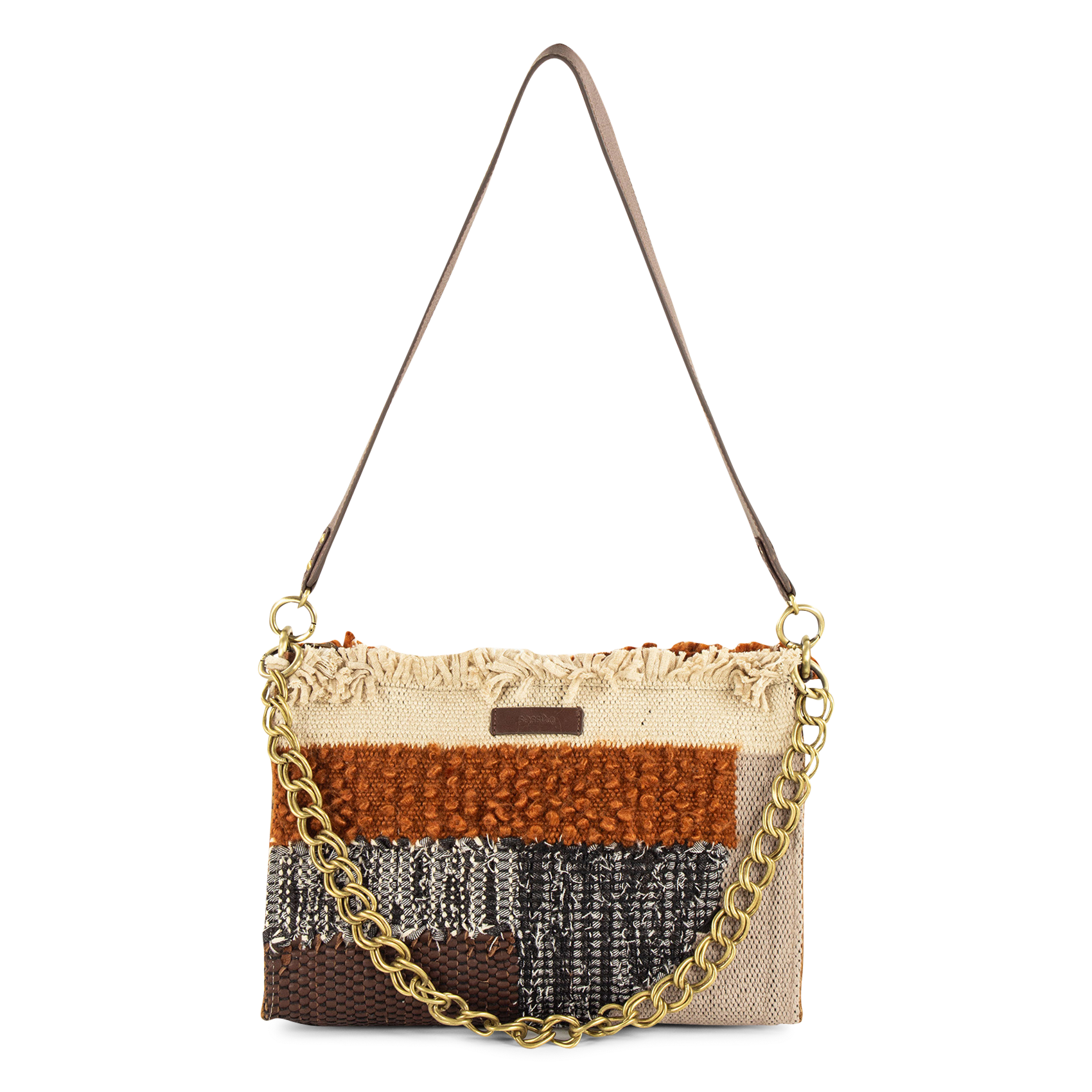 Sac bandoulière en cuir SESSUN Multicolore