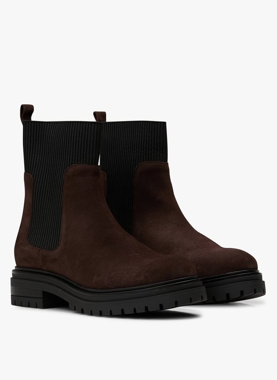 Bottines en cuir velours | Marron by MELLOW YELLOW Bottines en cuir velours Marron