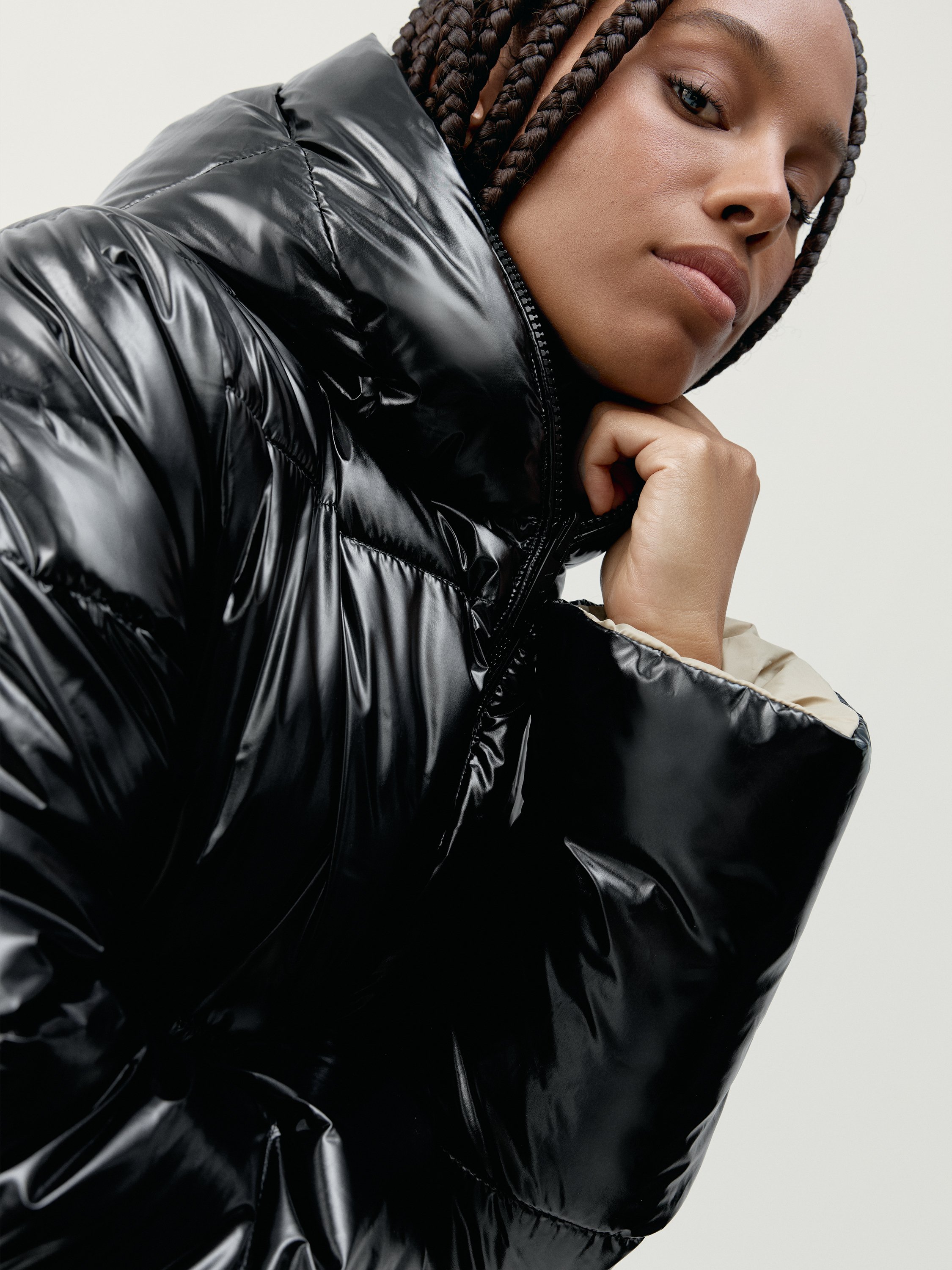 Zip-up performance athleisure sports jacket BORN LIVING YOGA Black