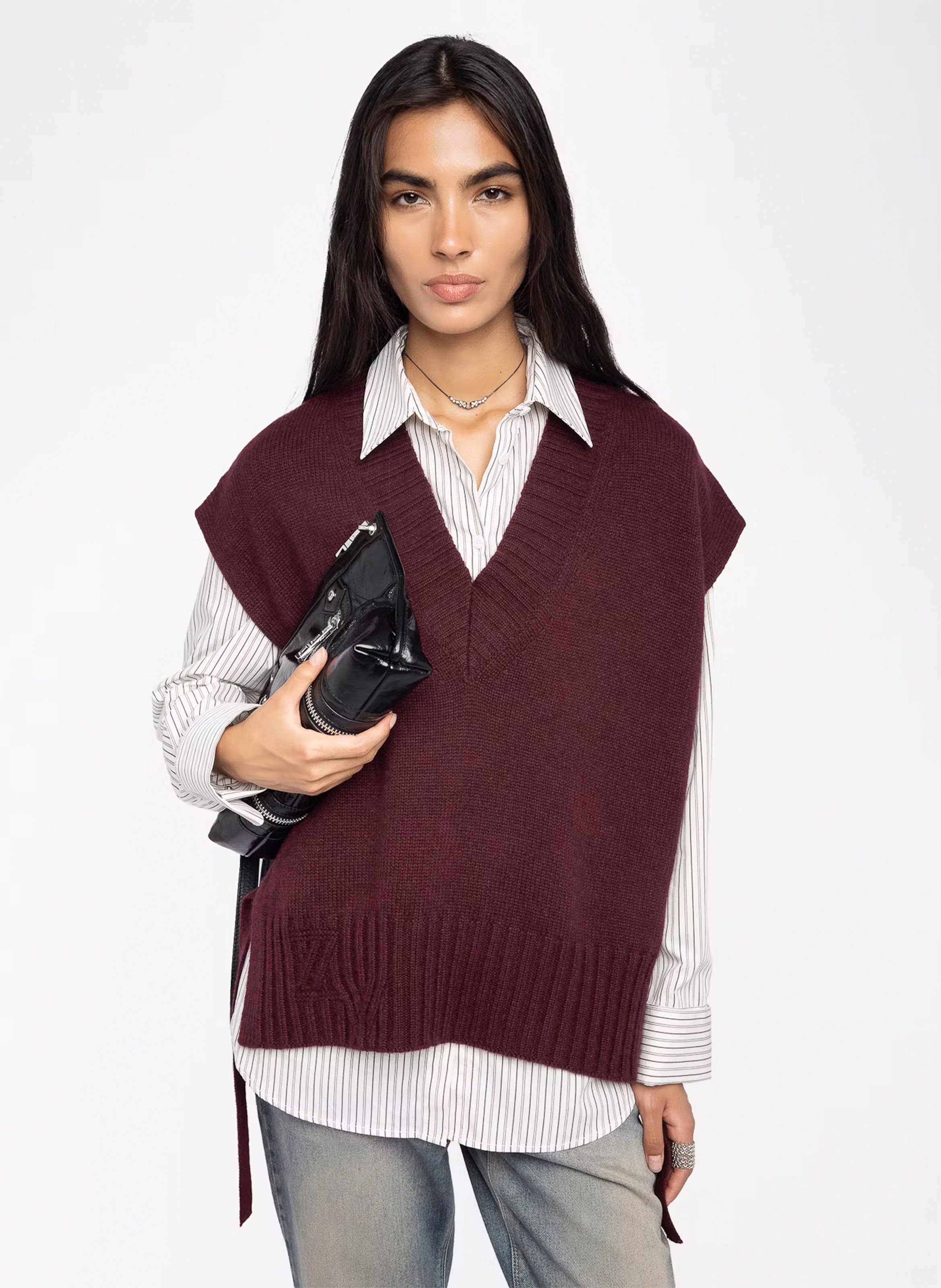 Pull oversize en cachemire ZADIG&VOLTAIRE Violet