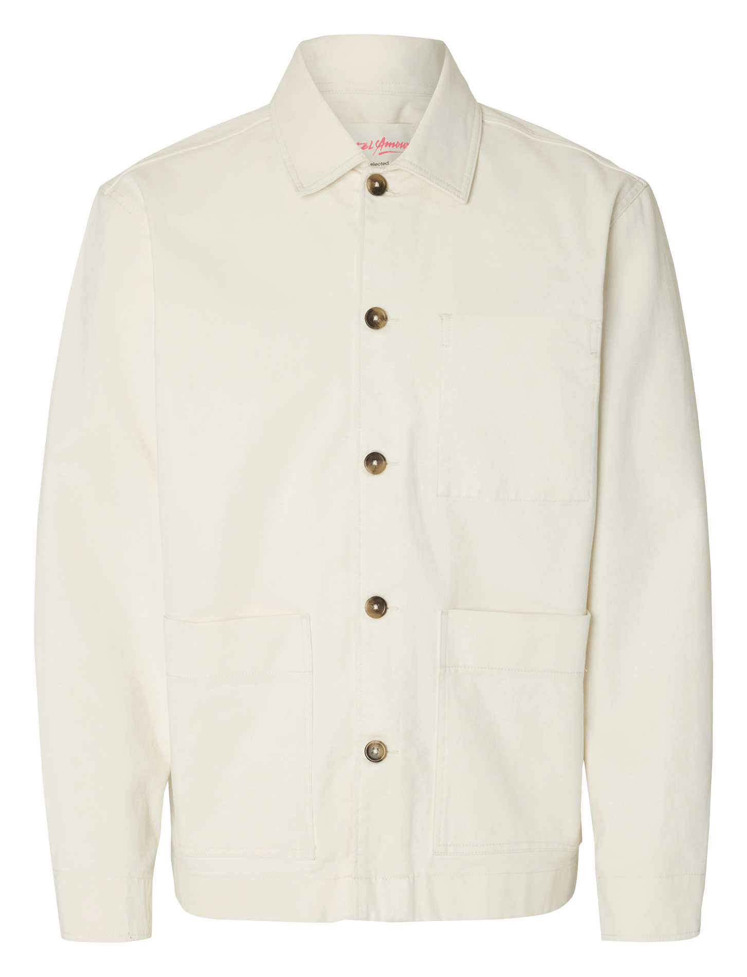 Blouse met klassieke kraag SELECTED Beige