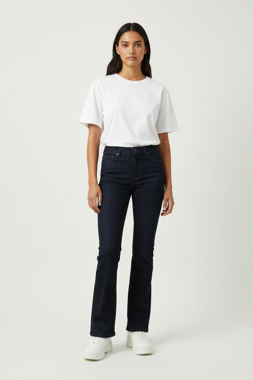 Cropped slim jeans with studs COMPTOIR DES COTONNIERS - Seconde main Blue