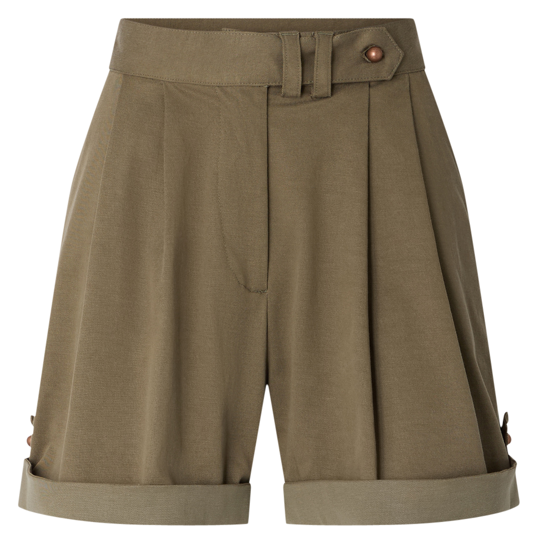 Short droit taille haute SESSUN Kaki