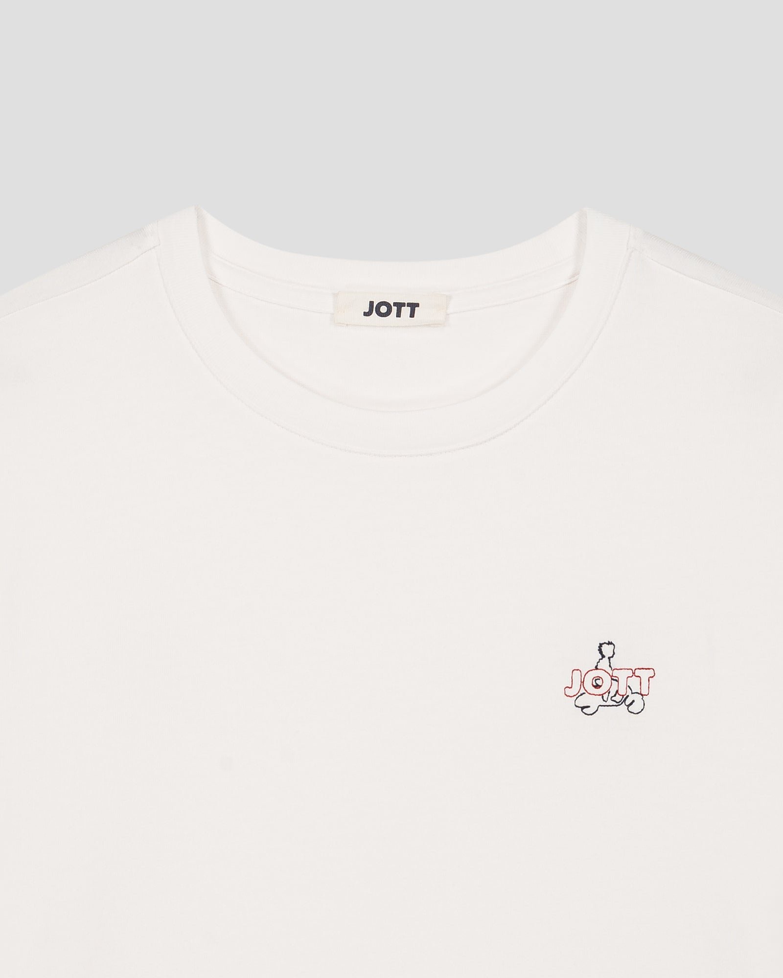 <p>T-shirt round neck unisex lipe</p> JOTT White