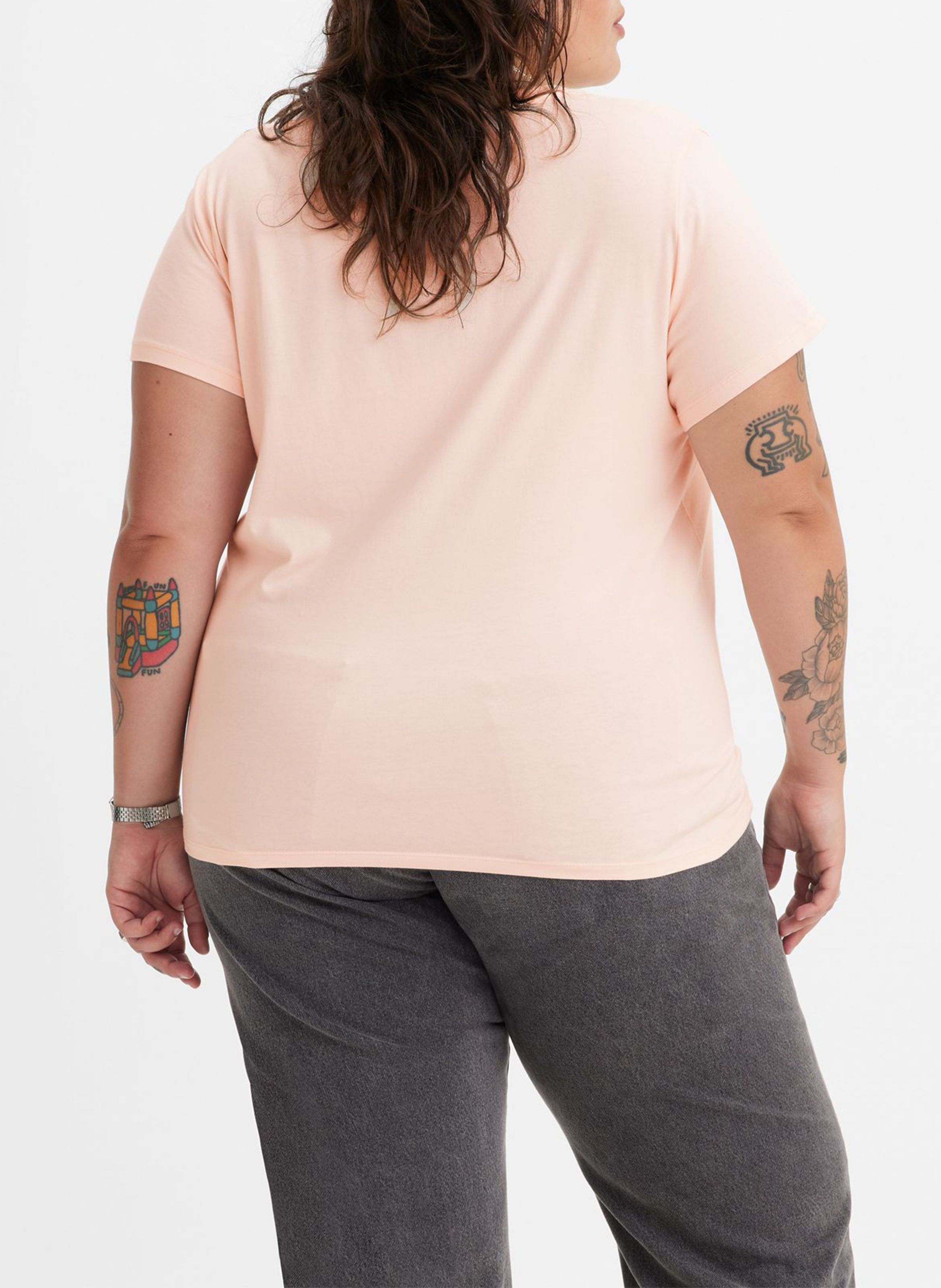 Tee-shirt col rond en coton LEVI'S Rouge