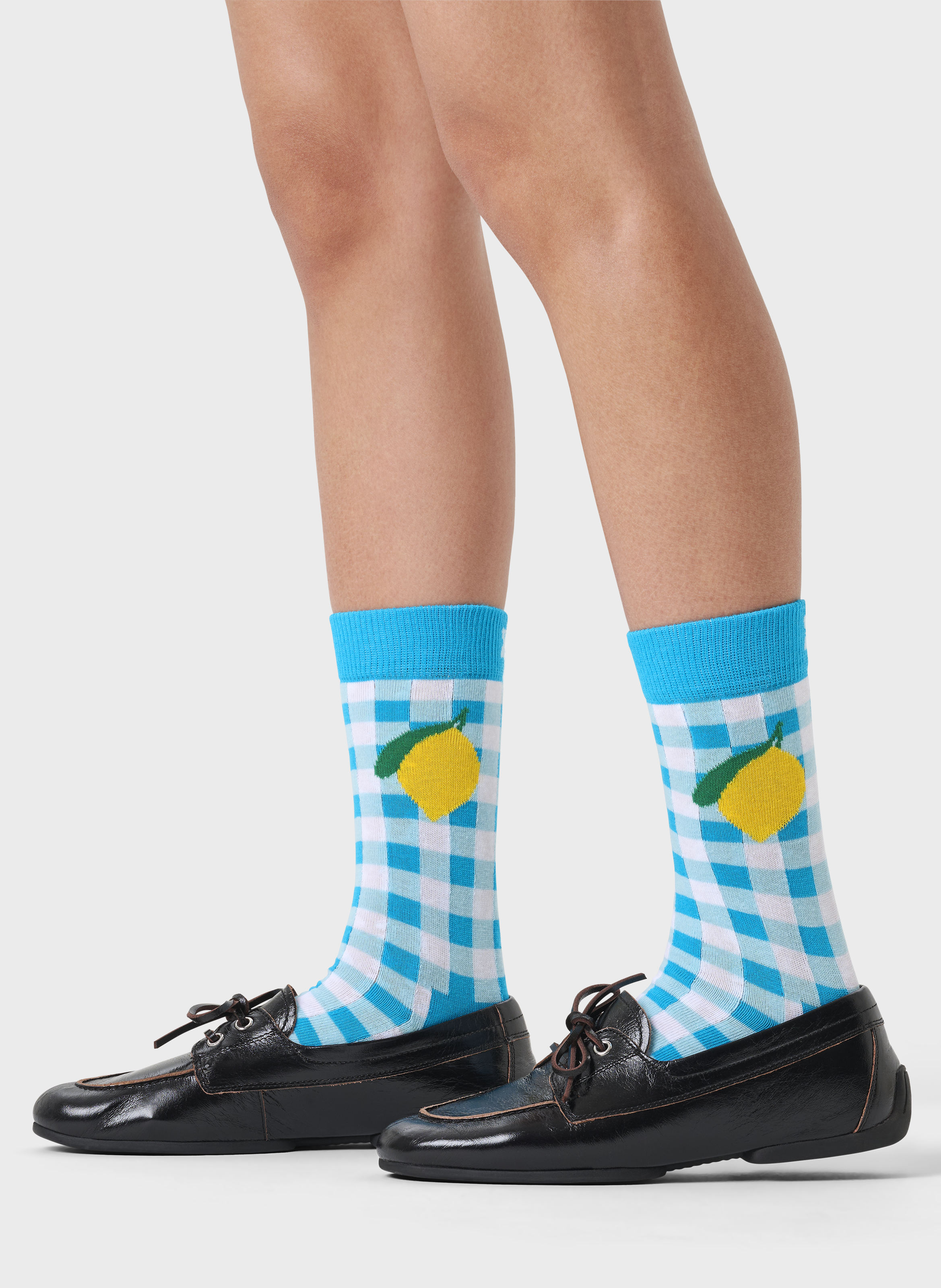 Chaussettes en coton mélangé imprimé HAPPY SOCKS Bleu