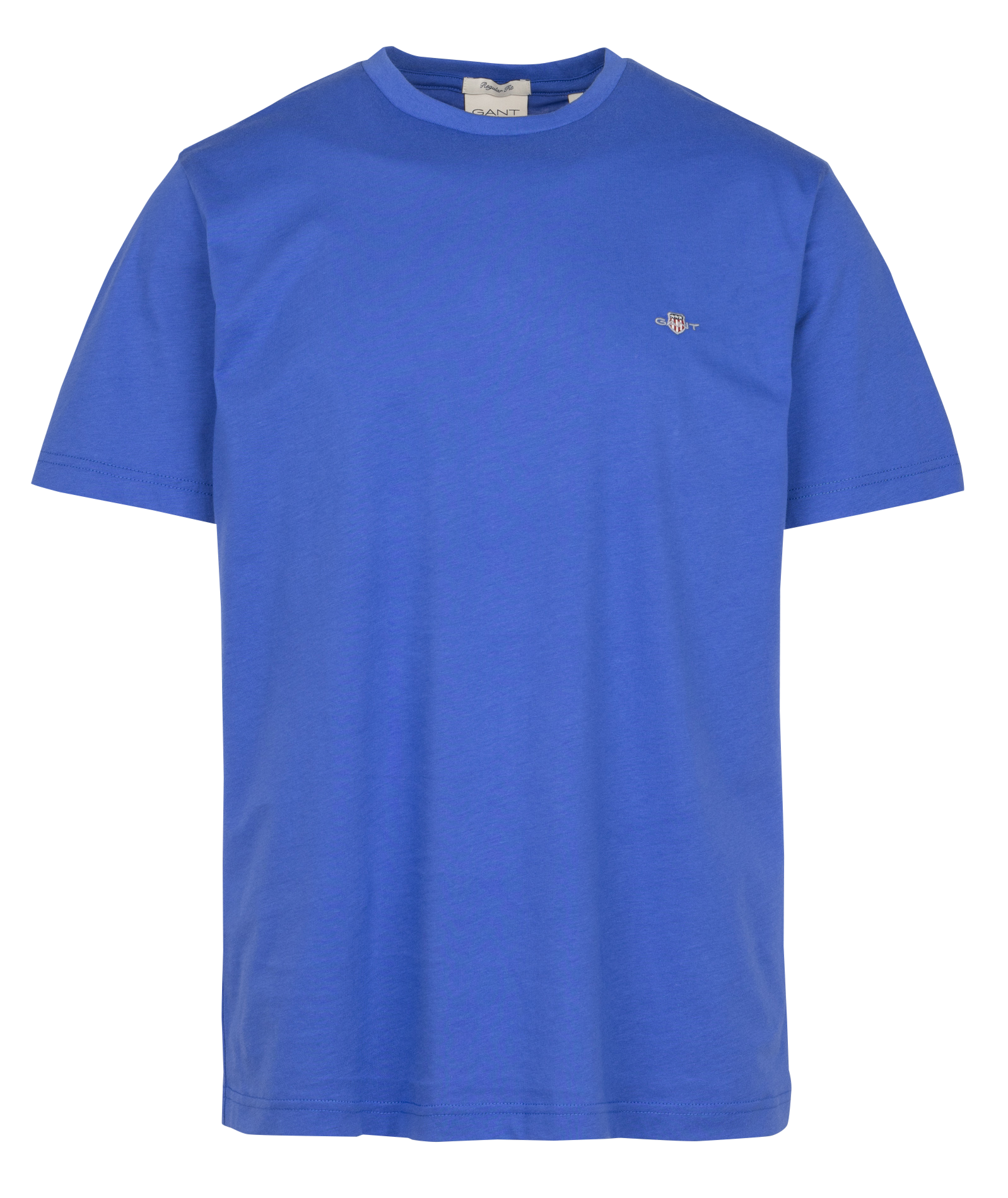 Round-neck cotton T-shirt GANT Blue