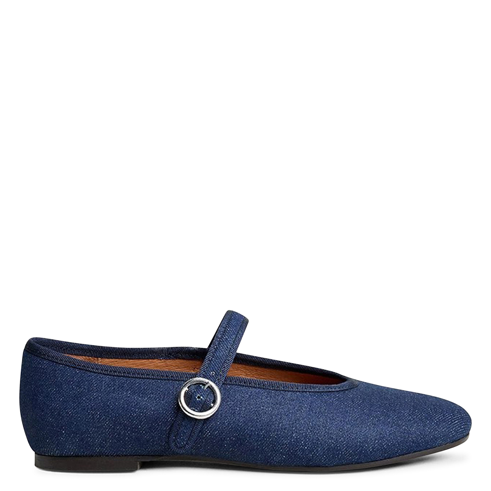 Denim ankle-strap flats JONAK Blue