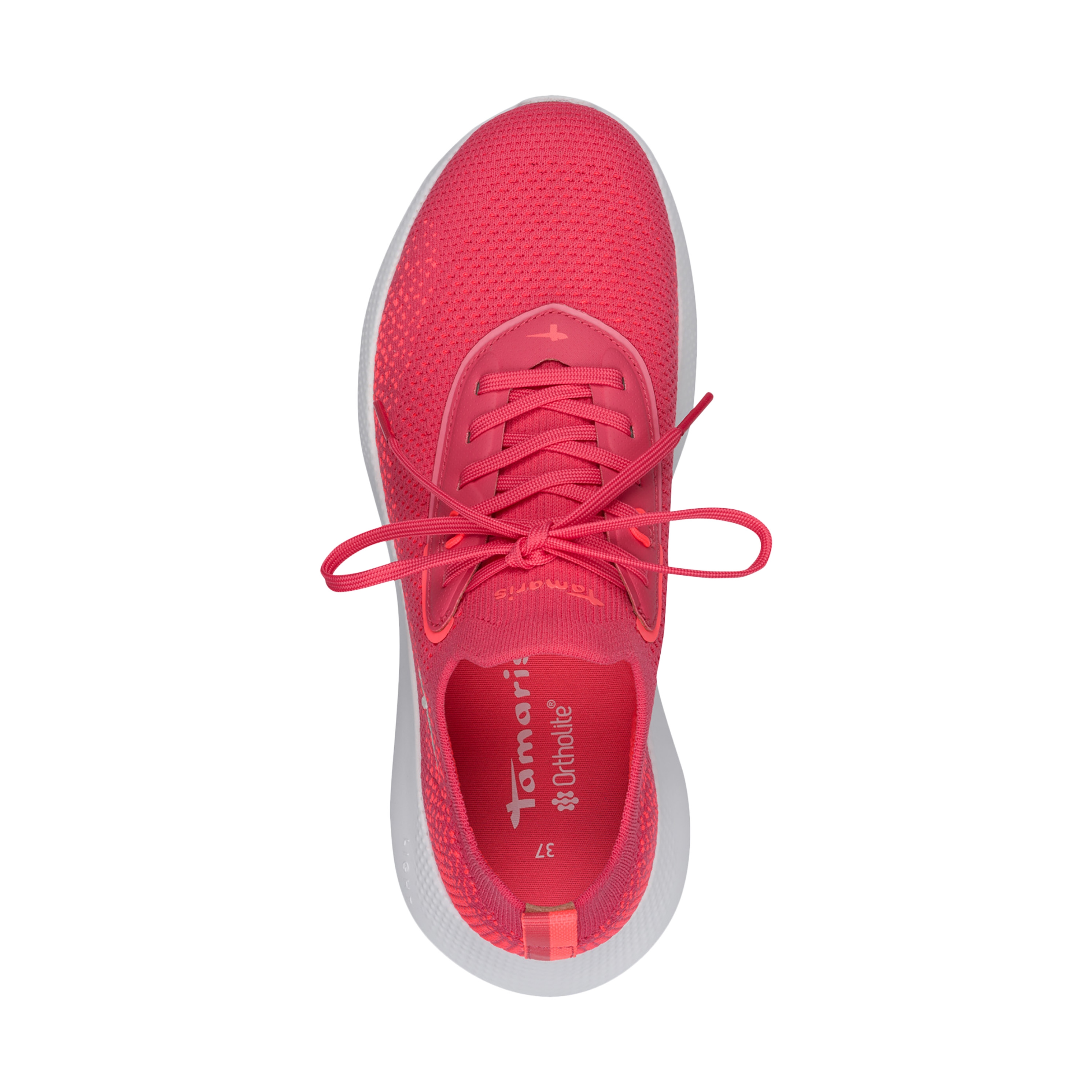 Lace-up low-top sneakers TAMARIS Pink