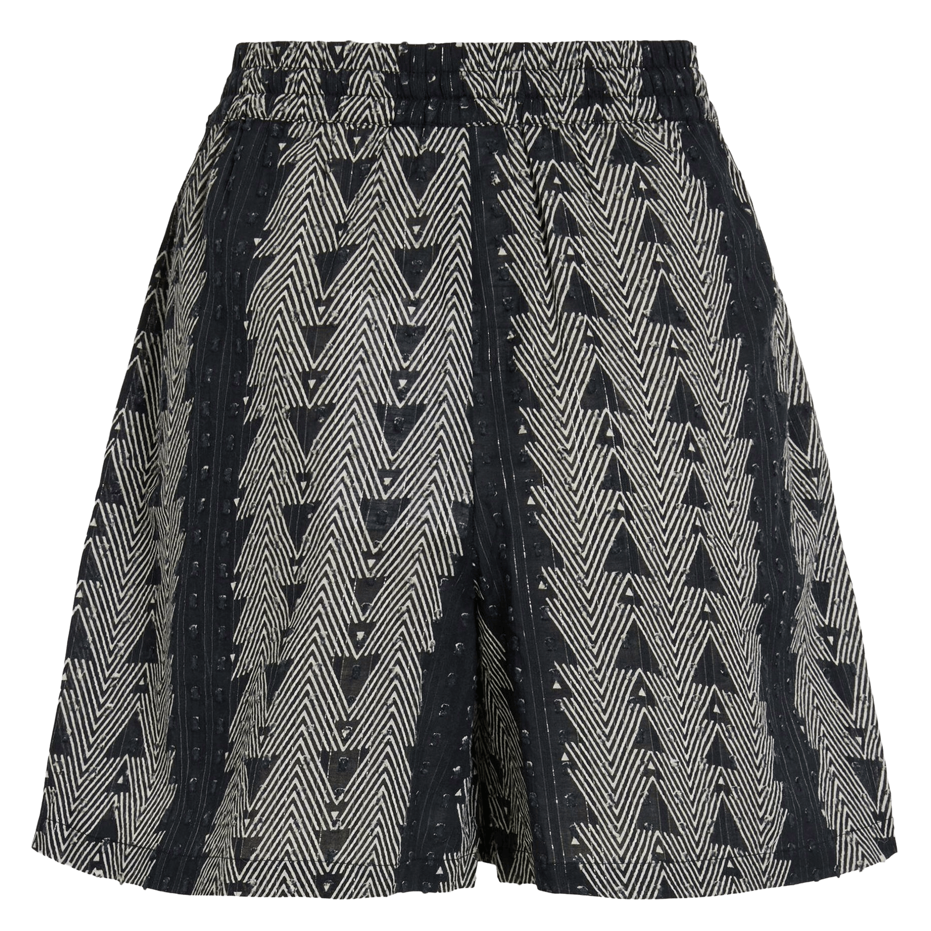 Weite Shorts mit Print VILA Schwarz