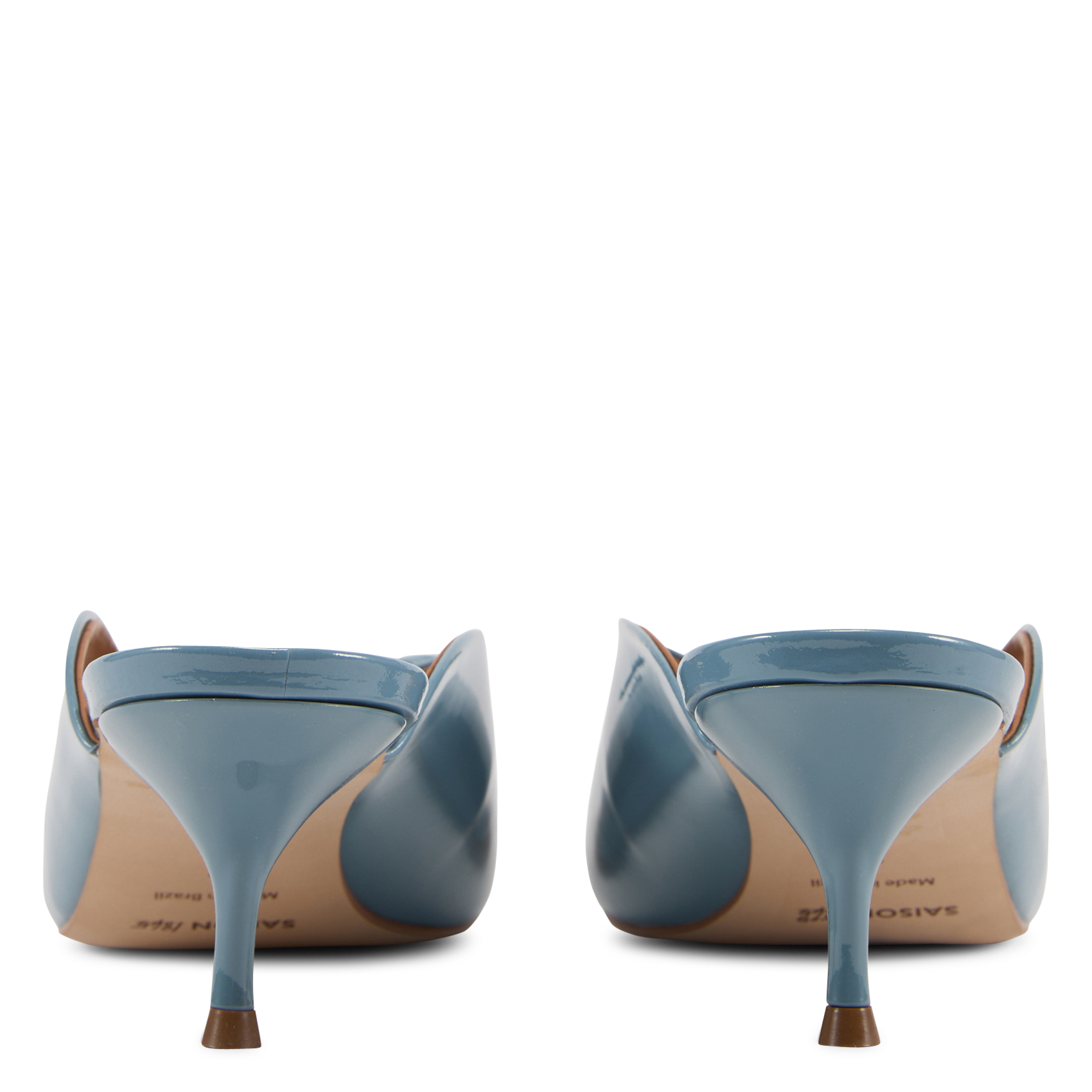 Escarpins en cuir vernis SAISON 1865 Bleu