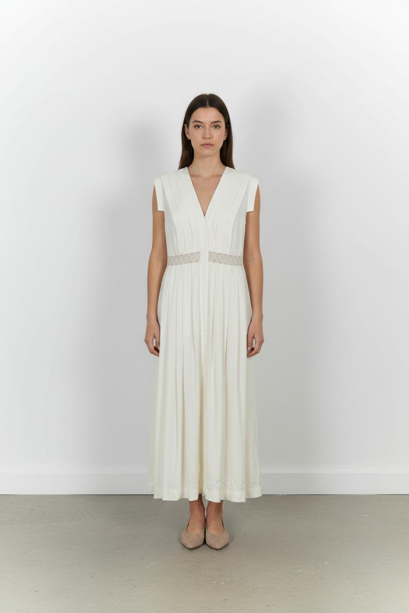 Robe longue MAISON LEMOINE - Seconde main Blanc