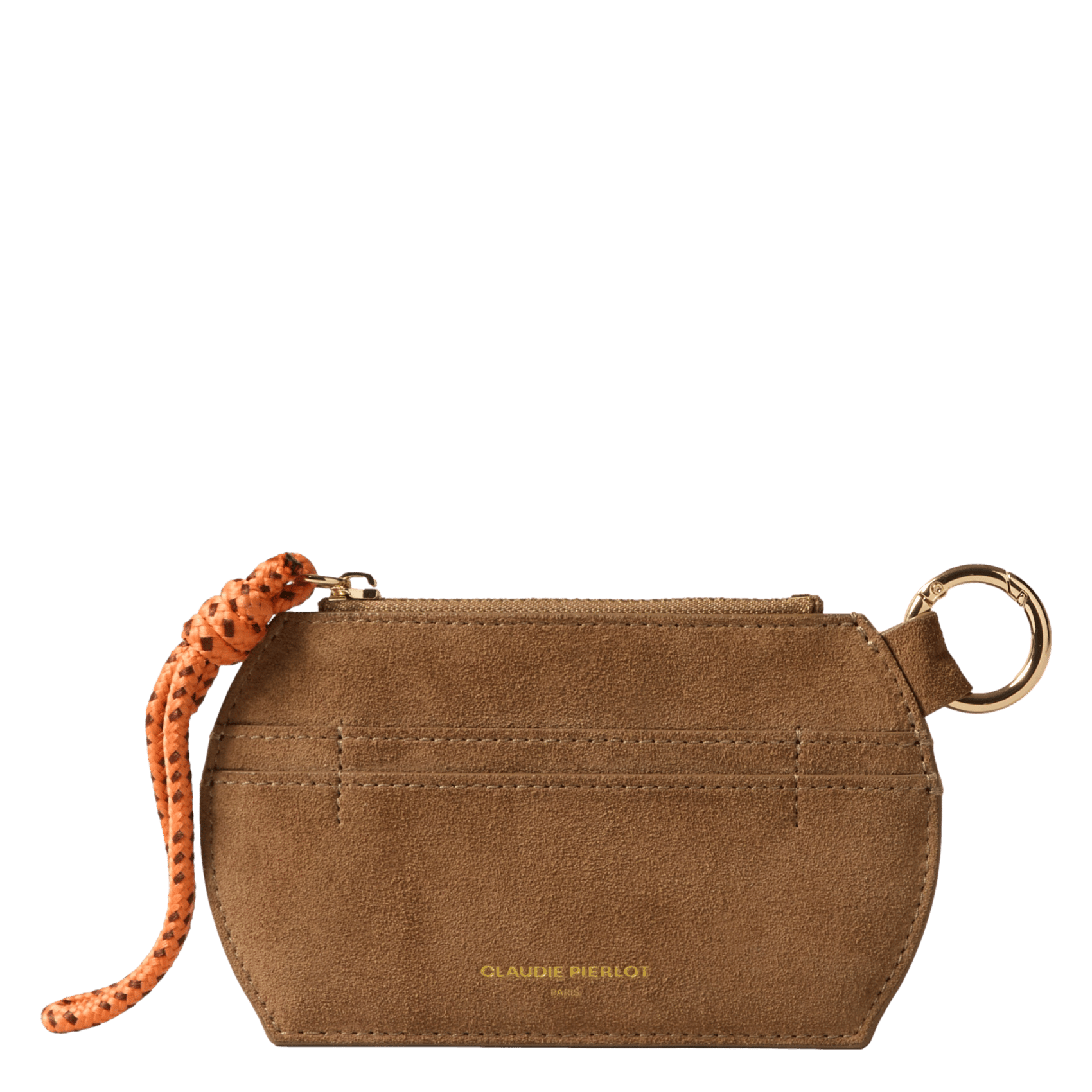 Suède portemonnee CLAUDIE PIERLOT Beige