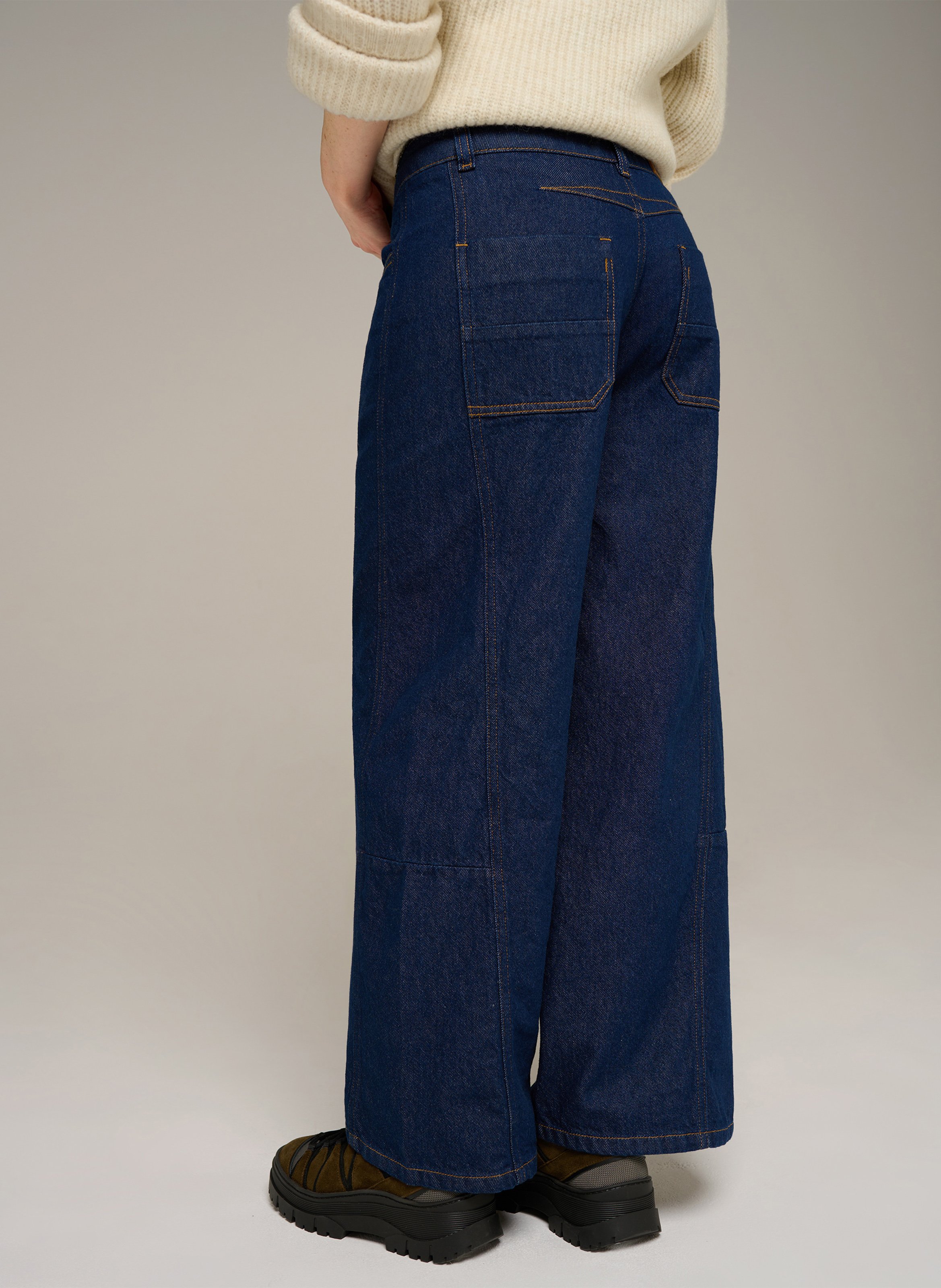 Wijde, raw jeans COTELAC ACOTE Blauw