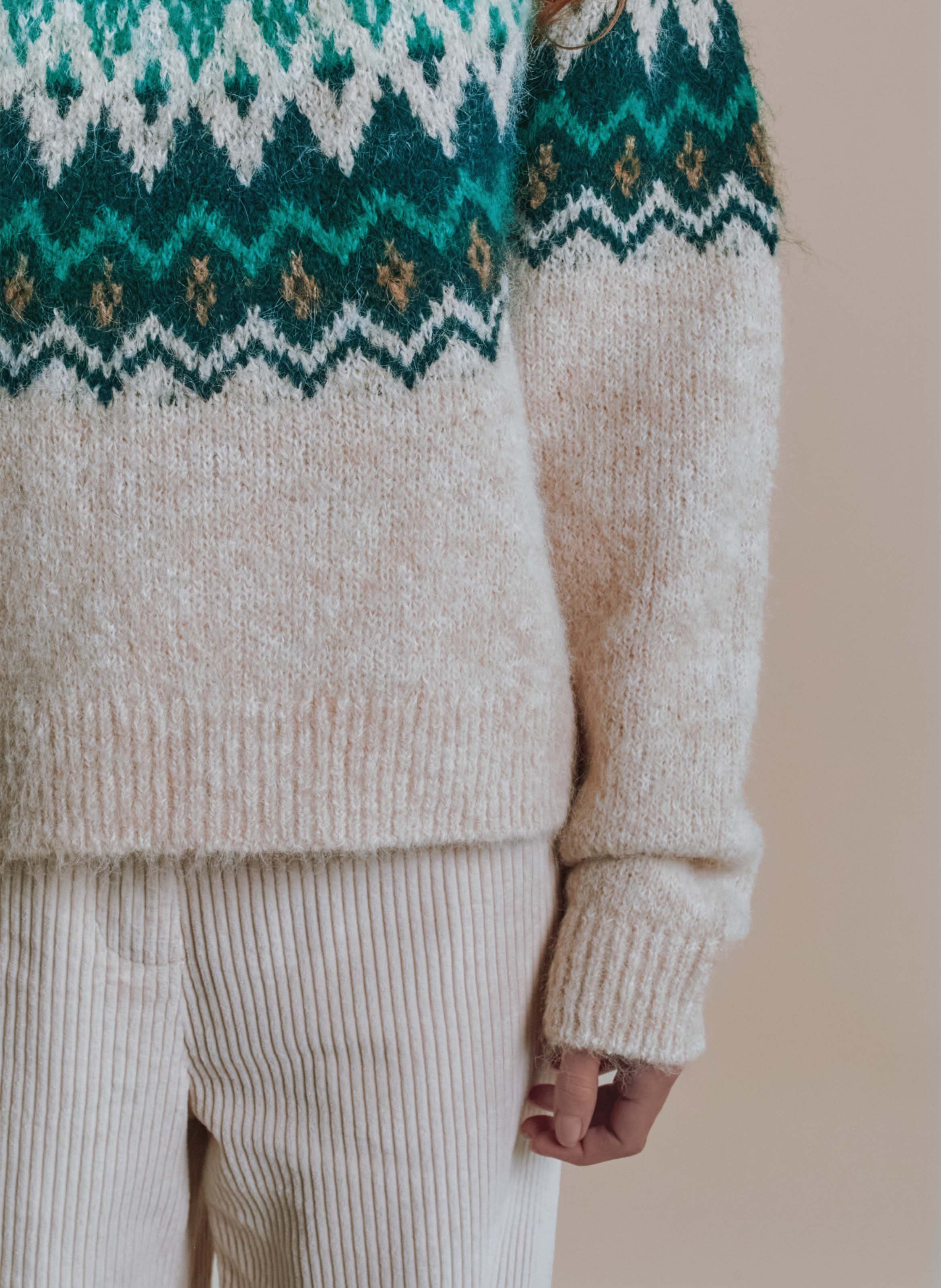 High-neck sweater EMILE ET IDA Beige