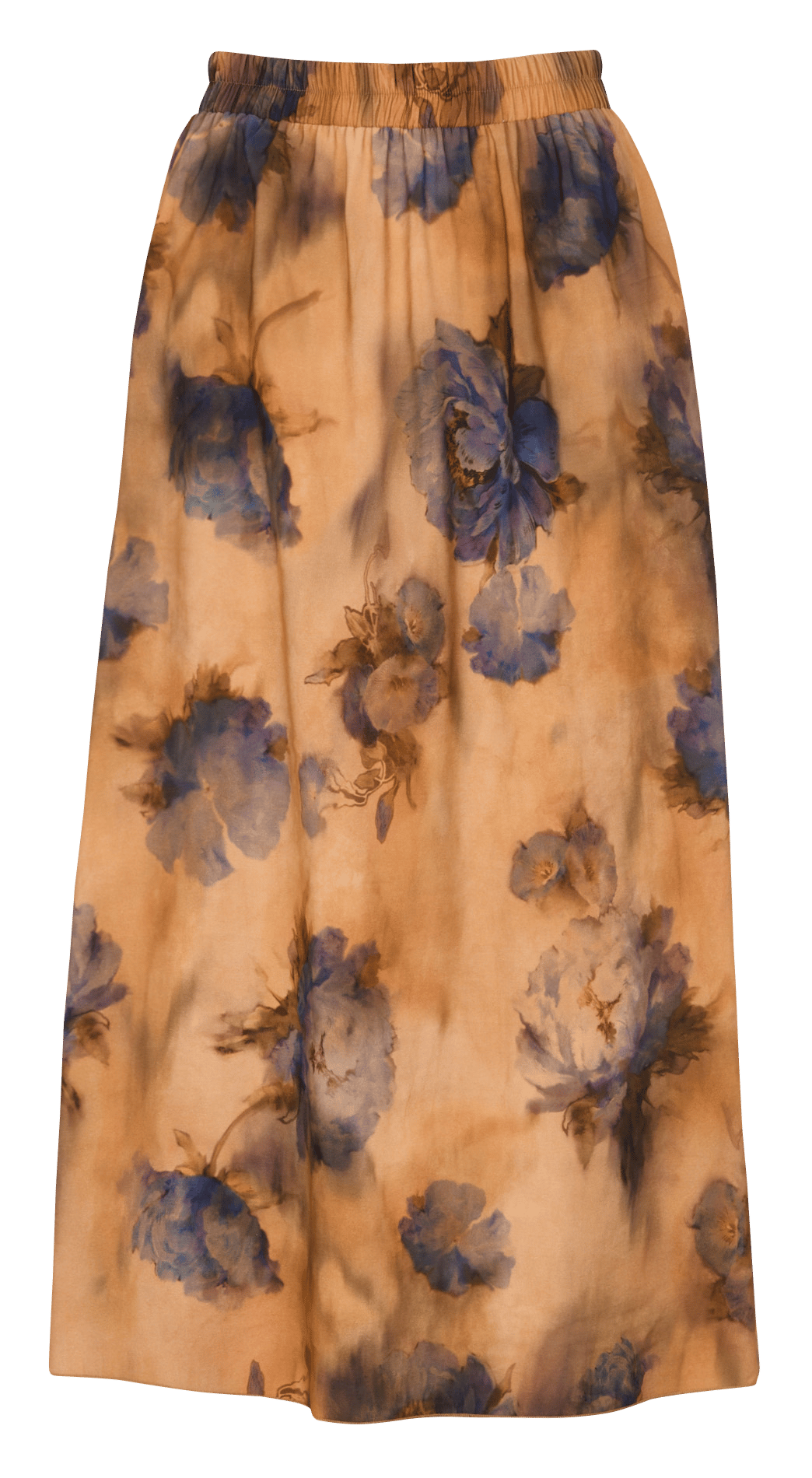 Long and flowing printed skirt HOD PARIS Beige