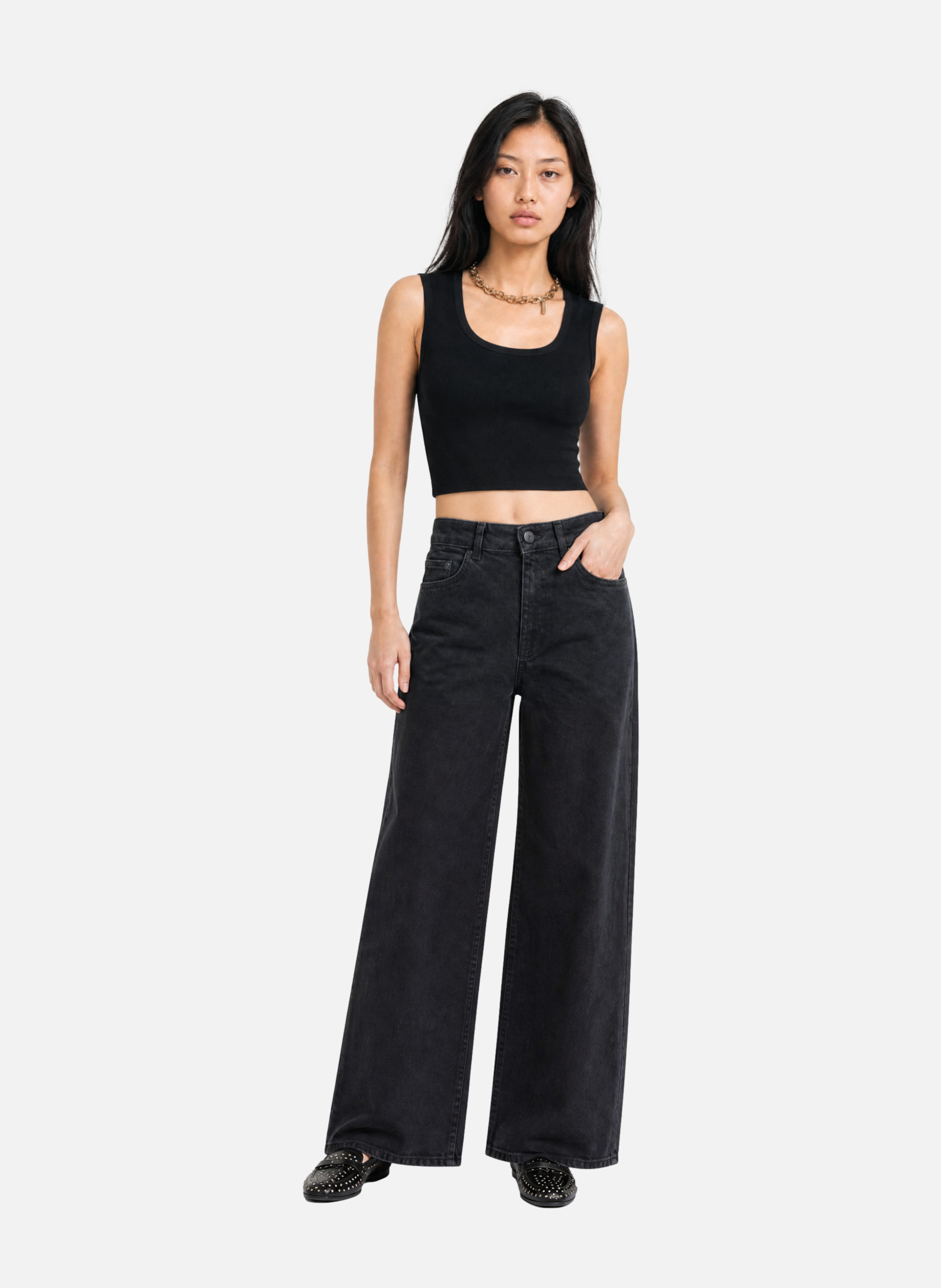 Wide-leg jeans THE KOOPLES Black