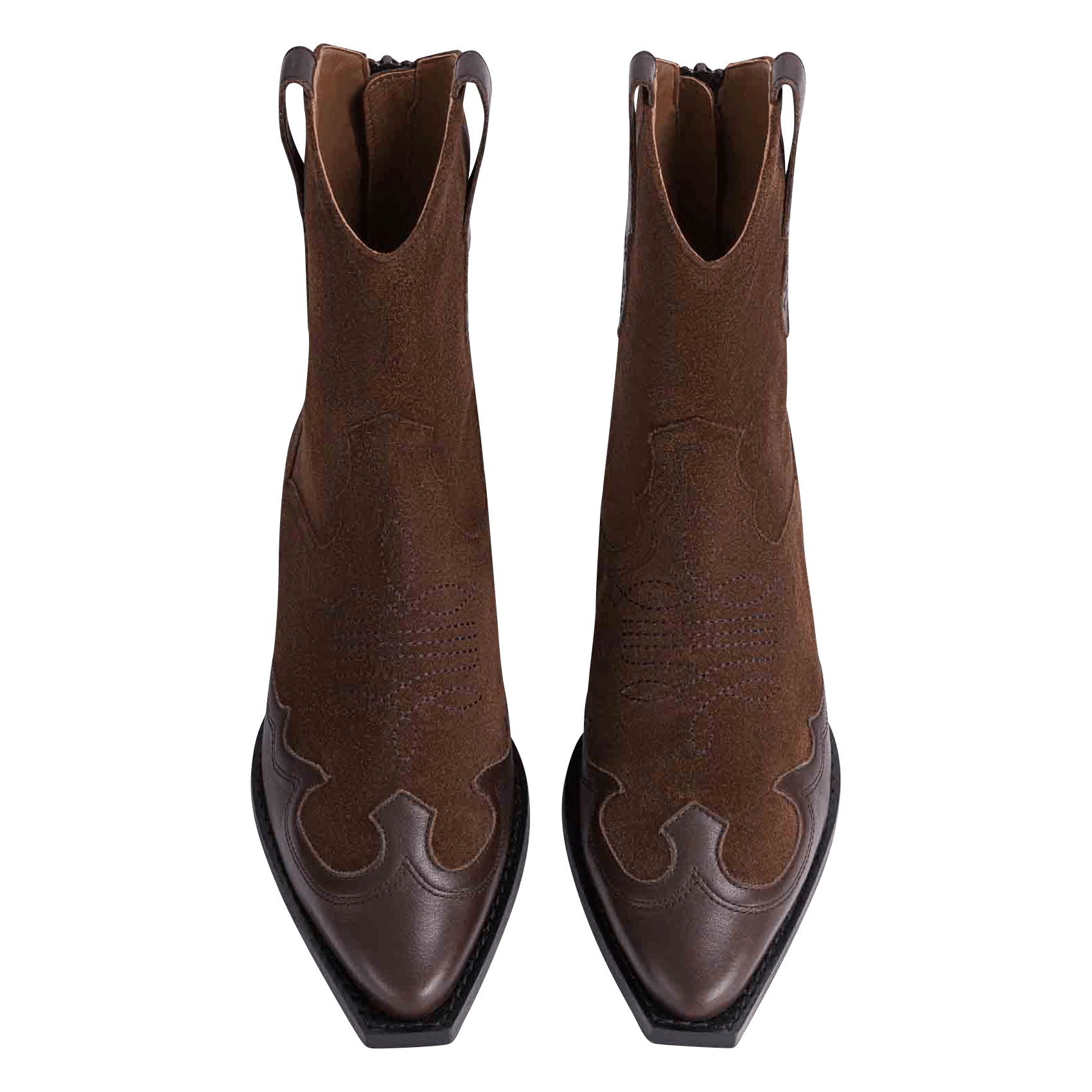 Bottines en cuir SOCQUE PARIS Marron
