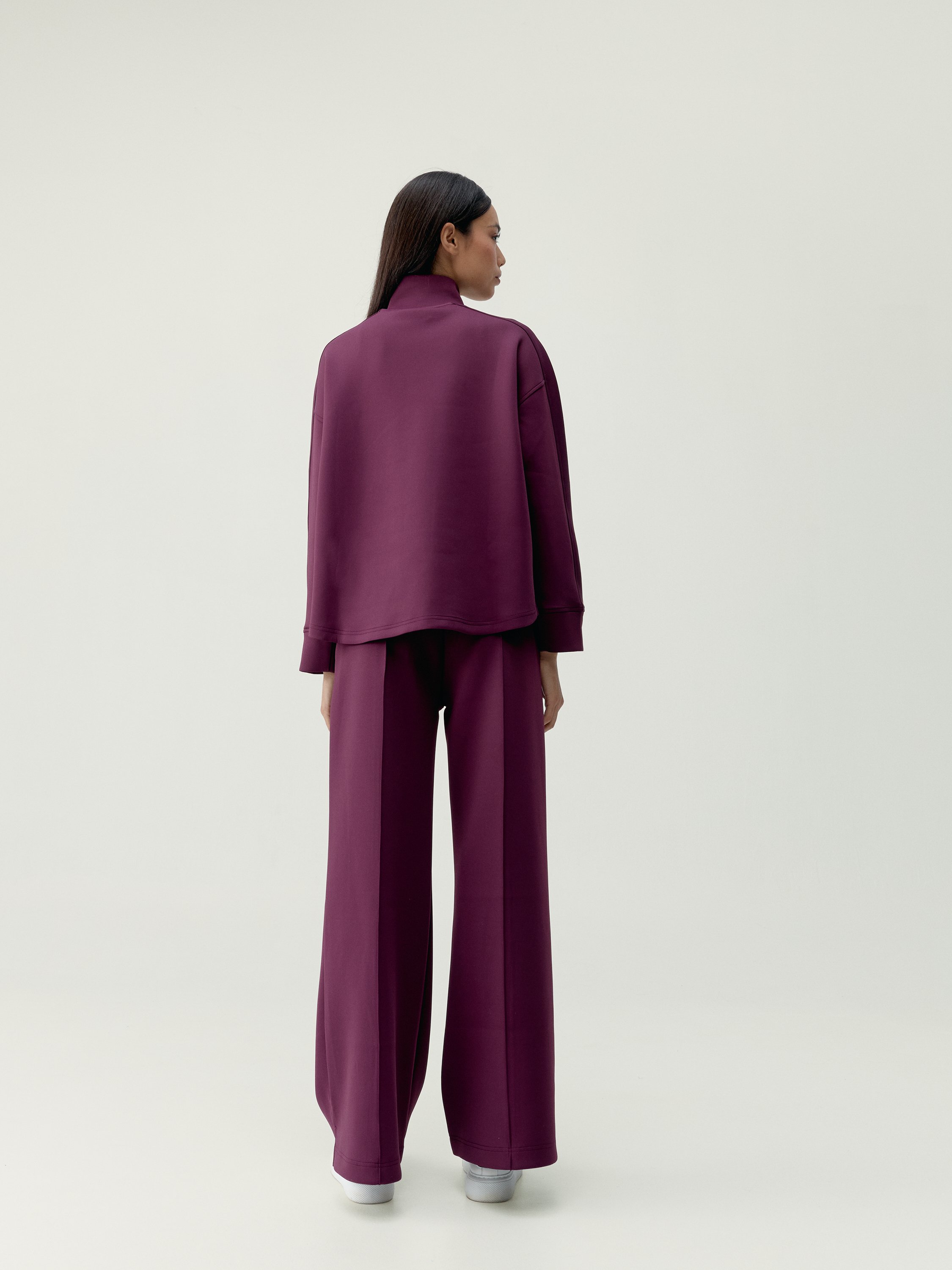 Women's wide-leg sport pants with pockets BORN Red