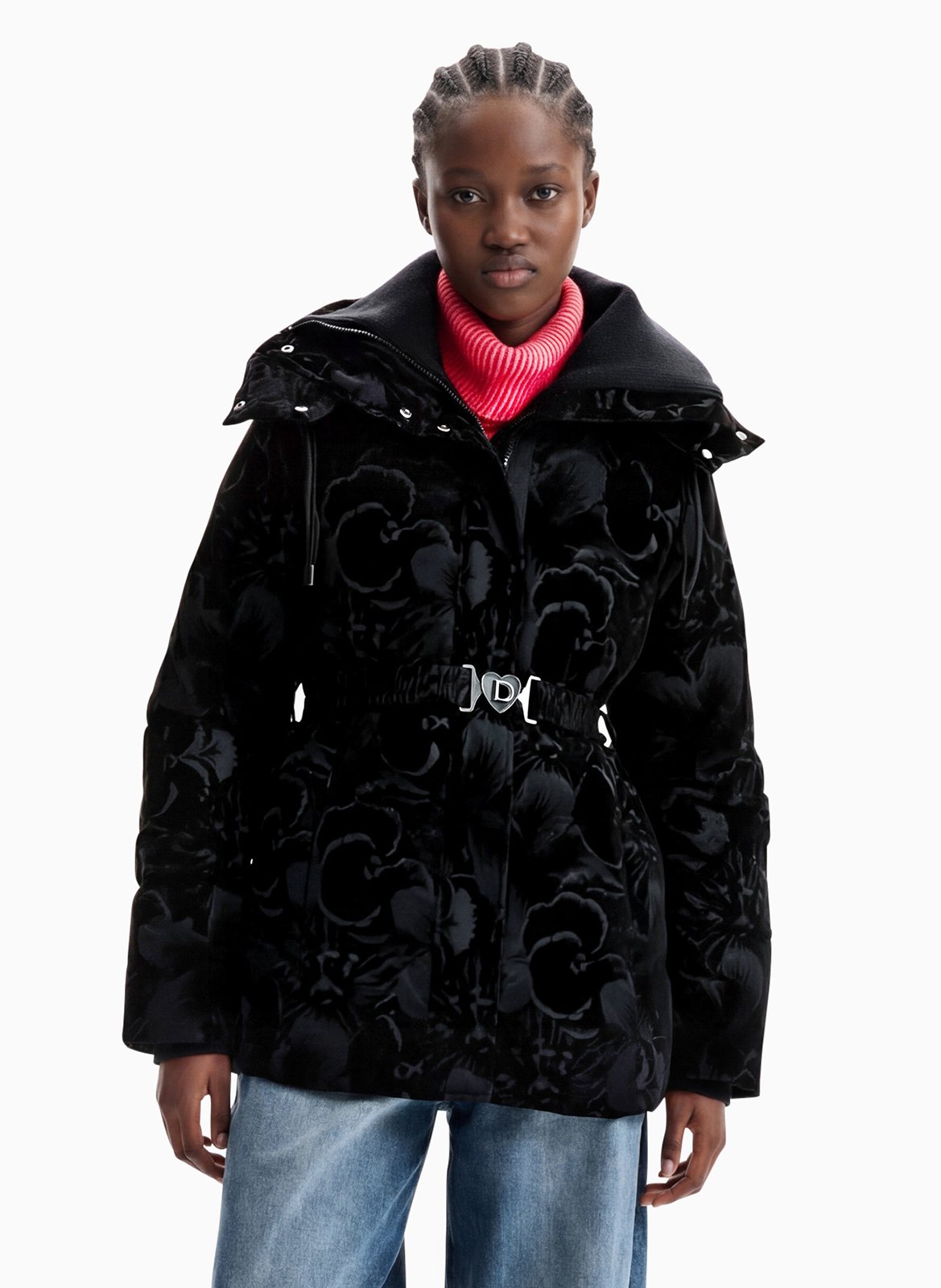Coat collar DESIGUAL Black