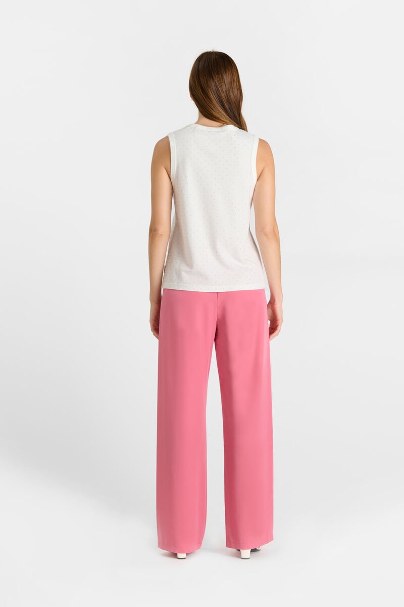 V-neck tank top LE TEMPS DES CERISES White