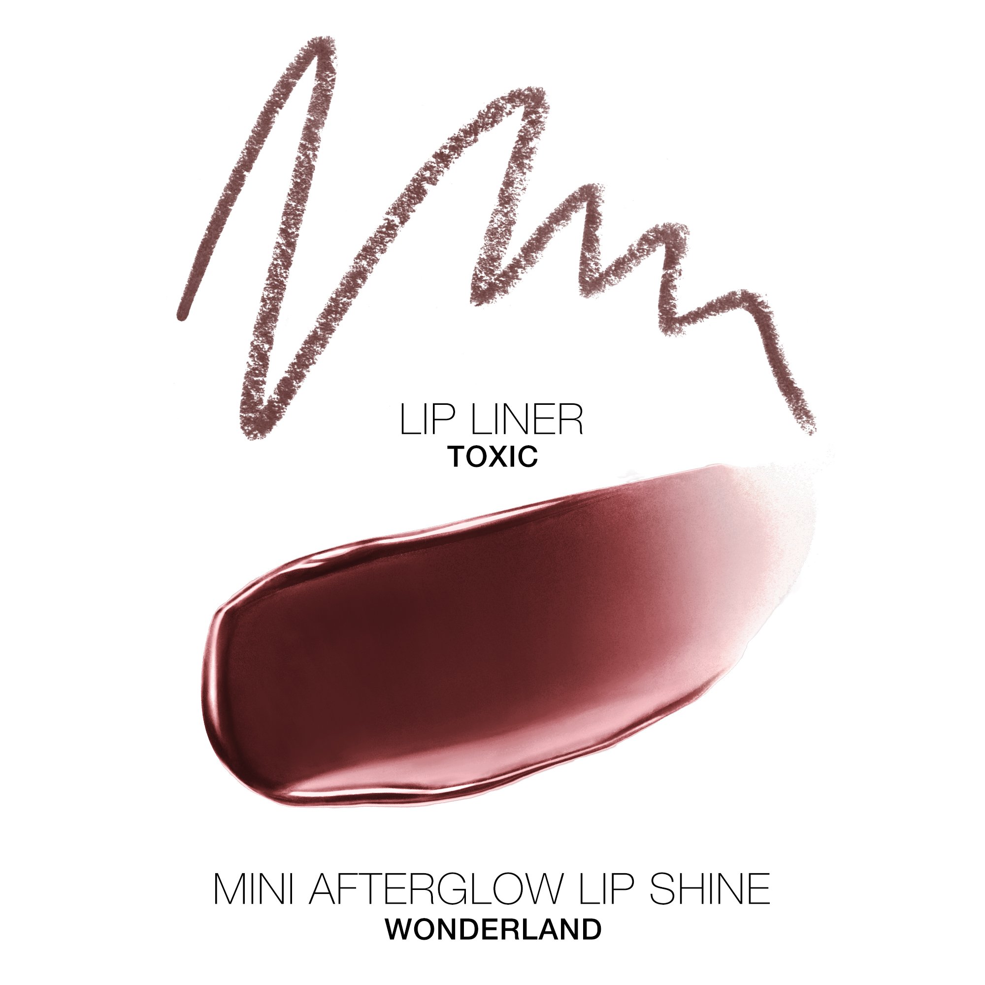 Lip Combo - Lip Pencil & Afterglow Lipshine NARS Toxic / wonderland