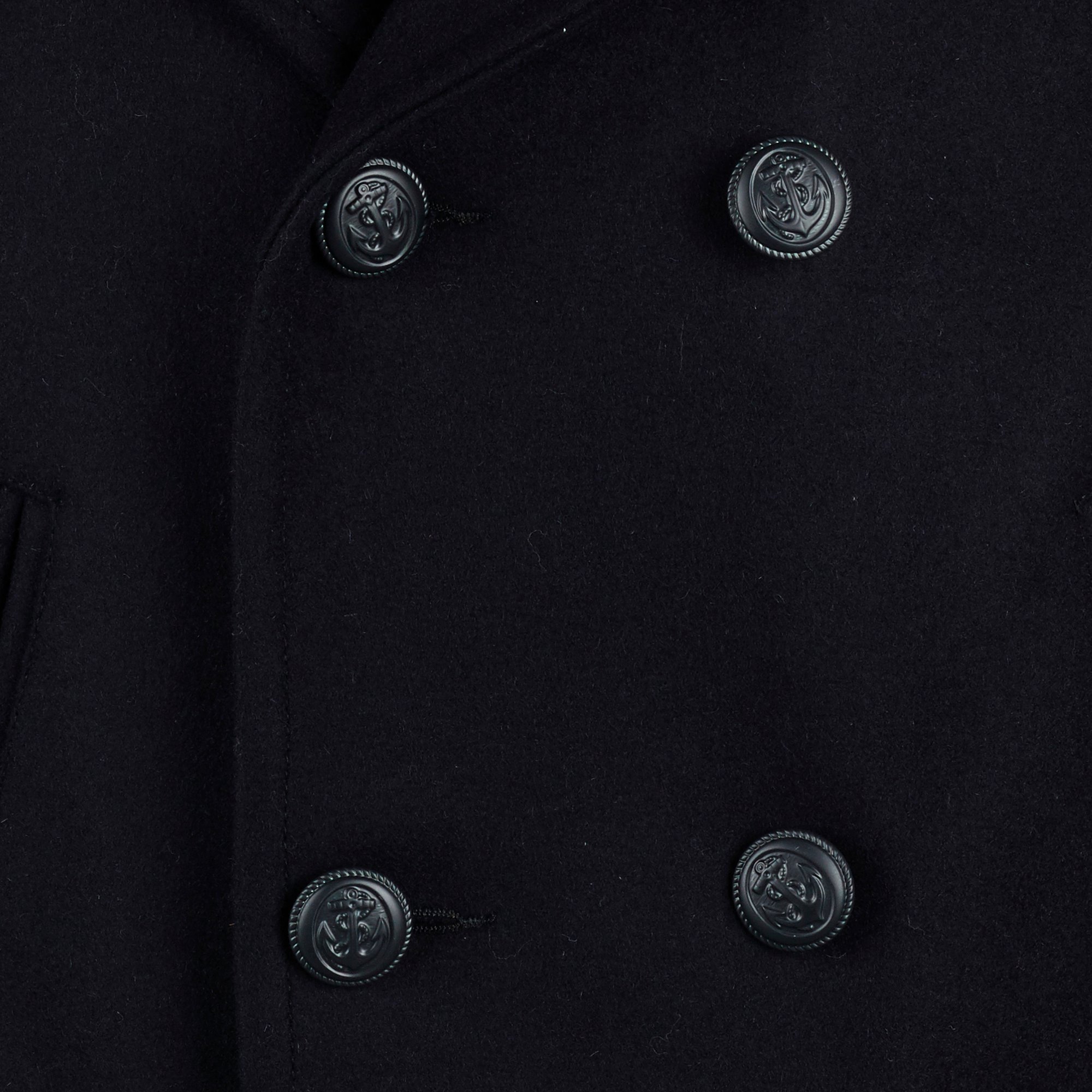 Wool broadcloth pea coat ARMOR LUX Blue