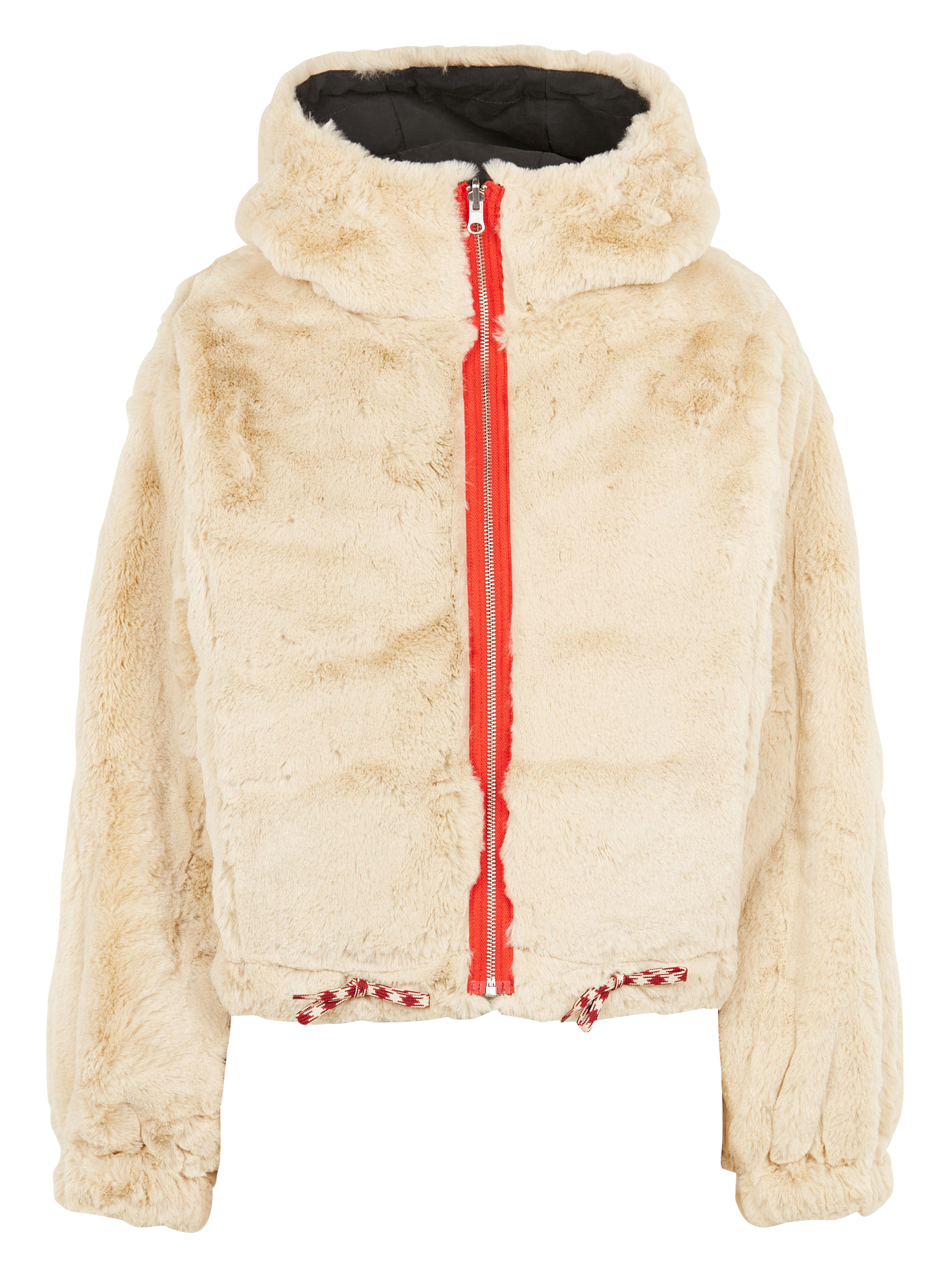 Blouson col montant ample en coton mélangé BELLEROSE Noir