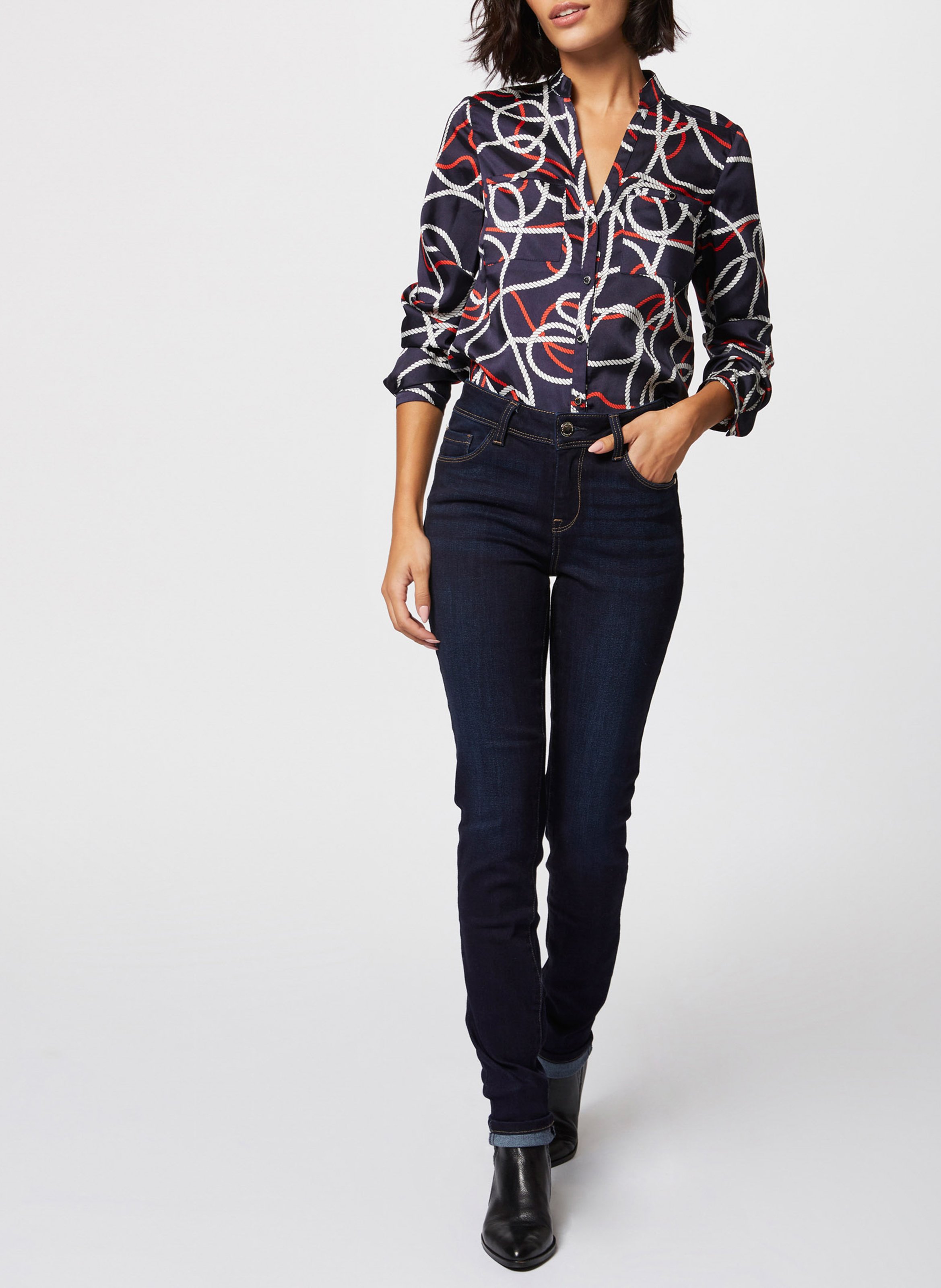 5 Pocket Slimfit-Jeans MORGAN Blau