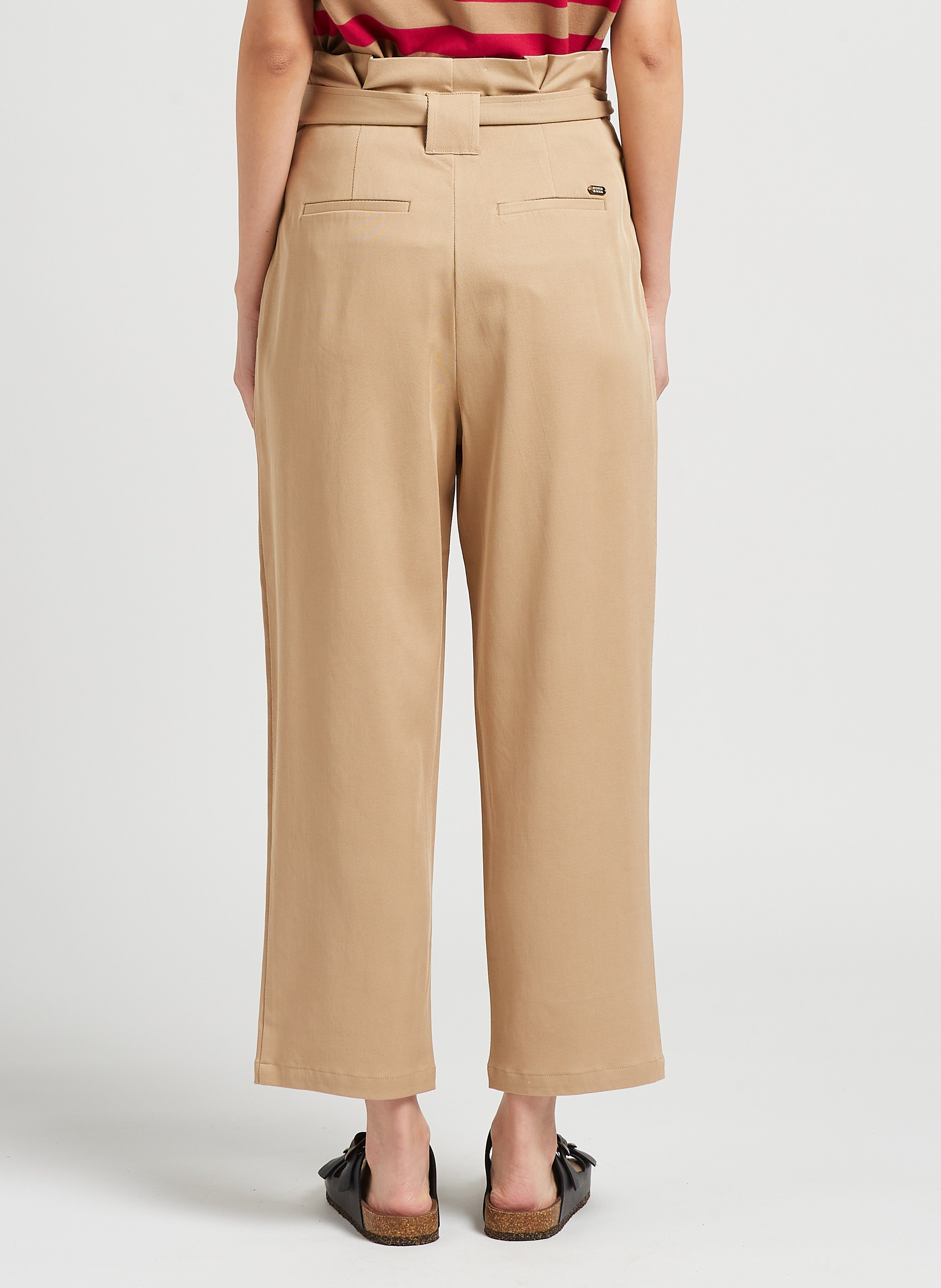 Gerade geschnittene Taillenhose SCOTCH AND SODA Beige