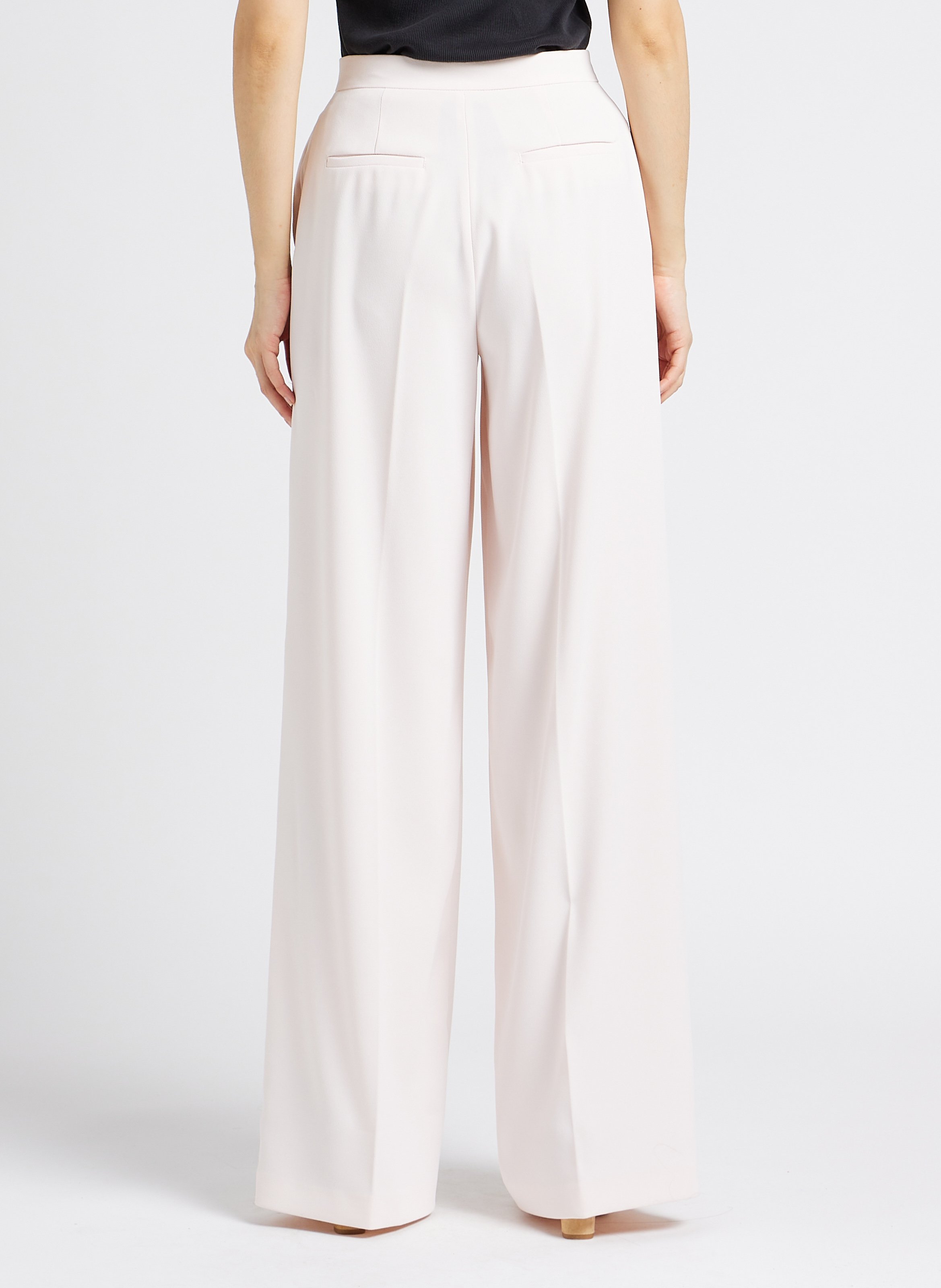Pantalon palazzo à pinces  PINKO Rose
