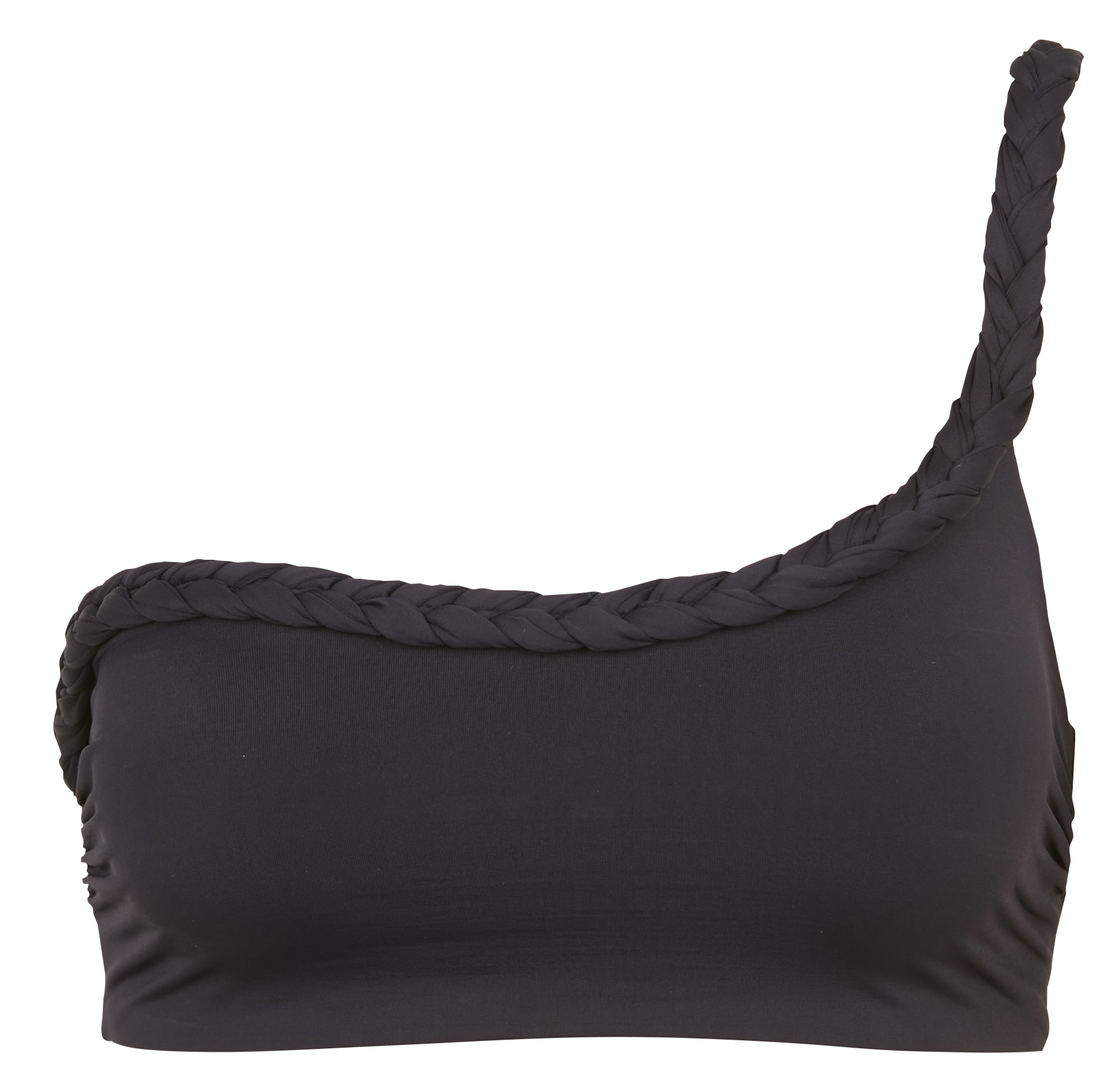 Haut de maillot de bain asymétrique KHAVEN Noir