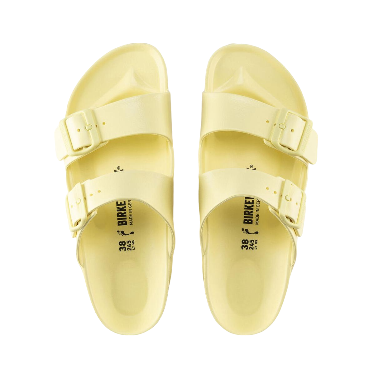 Faux leather sandals BIRKENSTOCK Yellow