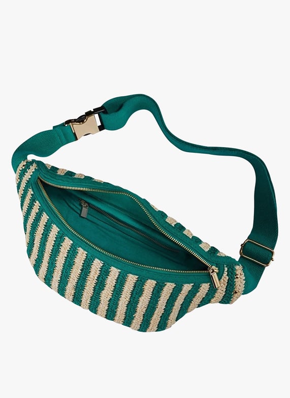 Raffia Fanny Pack Naturel Cosmoparis Women OLIVIA RAF 002 NATUREL Place des Tendances Europe