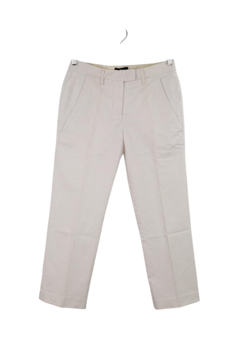 Slim-fit cotton cargo pants ISABEL MARANT - Seconde Main White