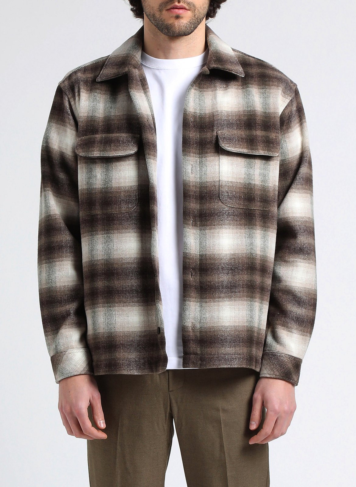 Surchemise à carreaux en flanelle de coton SAMSOE SAMSOE