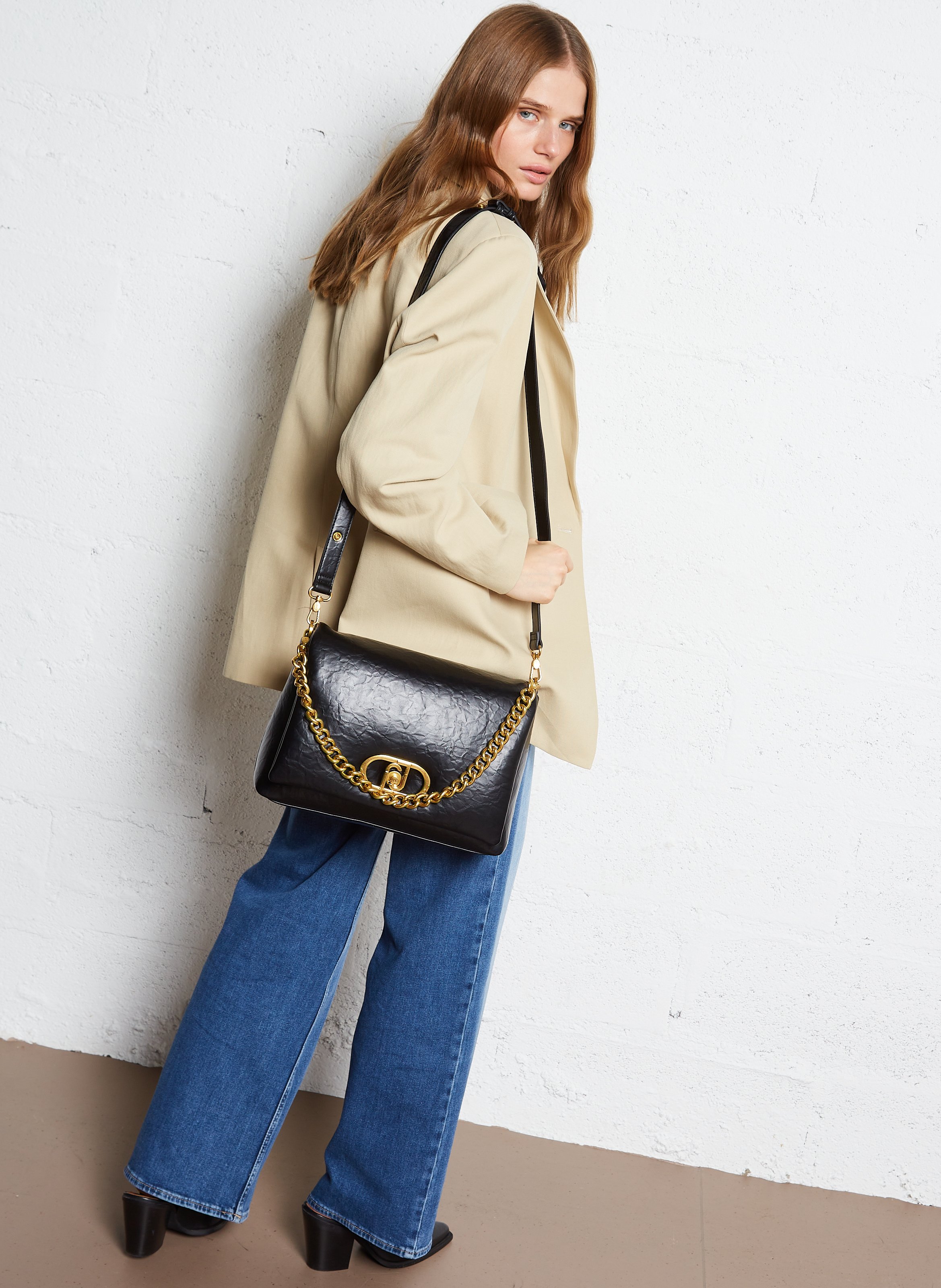 Sac porté épaule à rabat LIU JO Noir