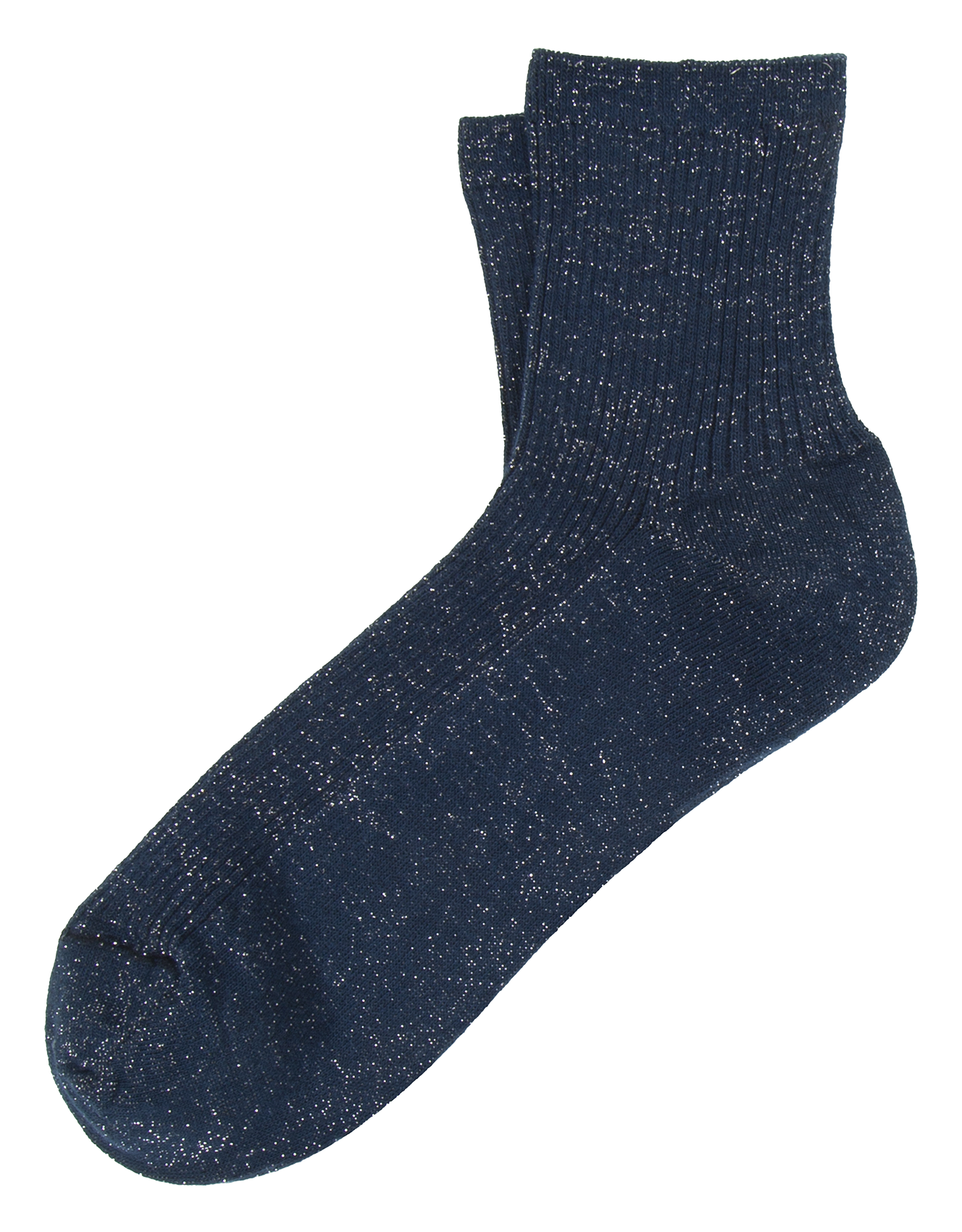 Chaussettes mi-hautes pailletées ANT45 Bleu