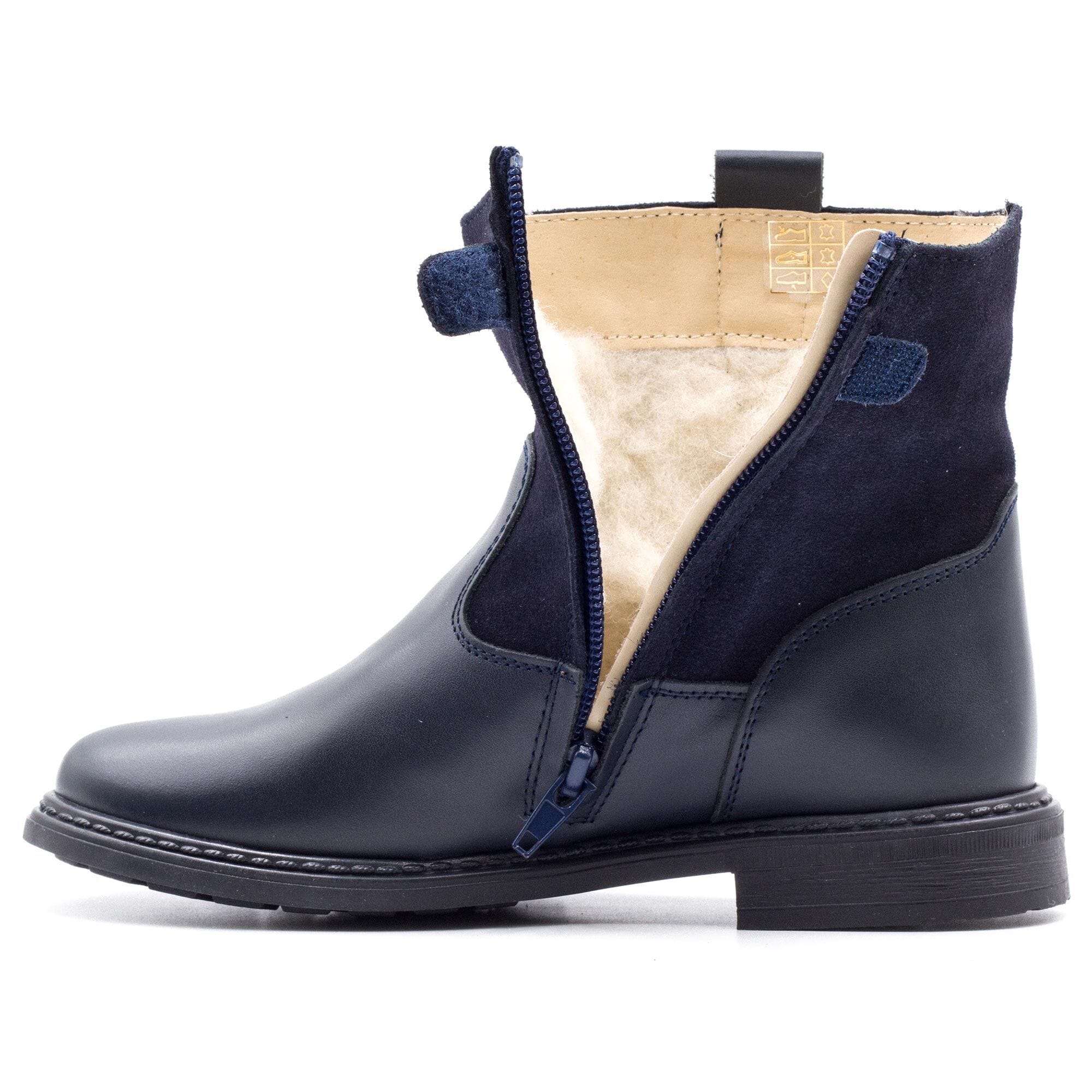 Girl's lined boots Boni & Sidonie Blue