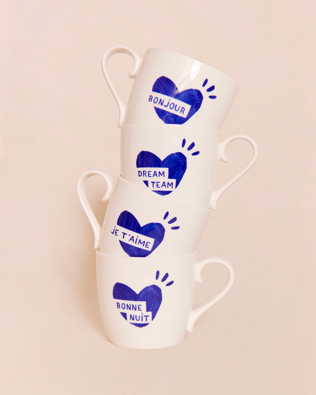 Le mug cœur dream team EMOI EMOI Bleu