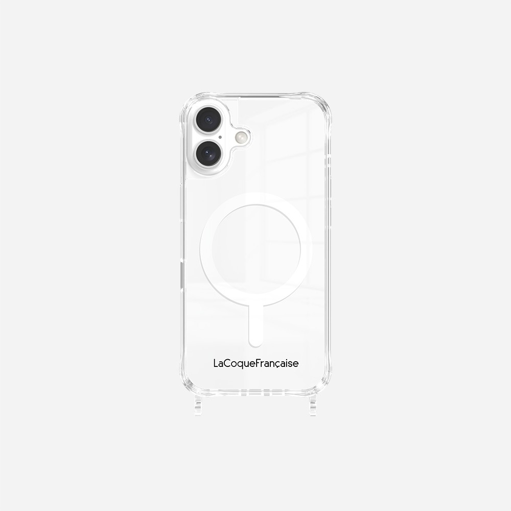 Silicone phone case with rings for iPhone 16 LA COQUE FRANCAISE Silver