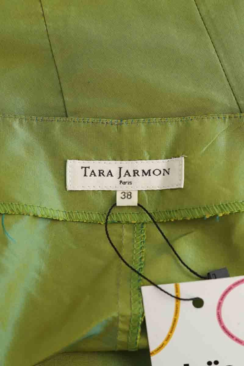 Sleeveless silk top TARA JARMON - Seconde Main Green