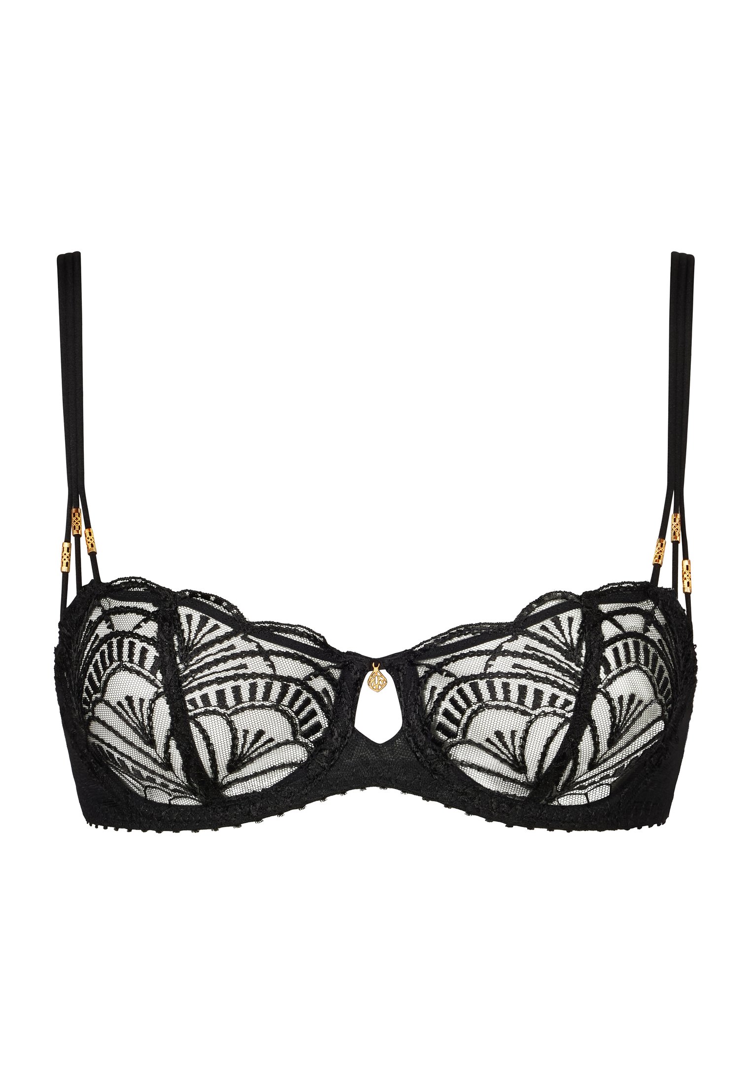 Underwired demi-cup bra AUBADE Black