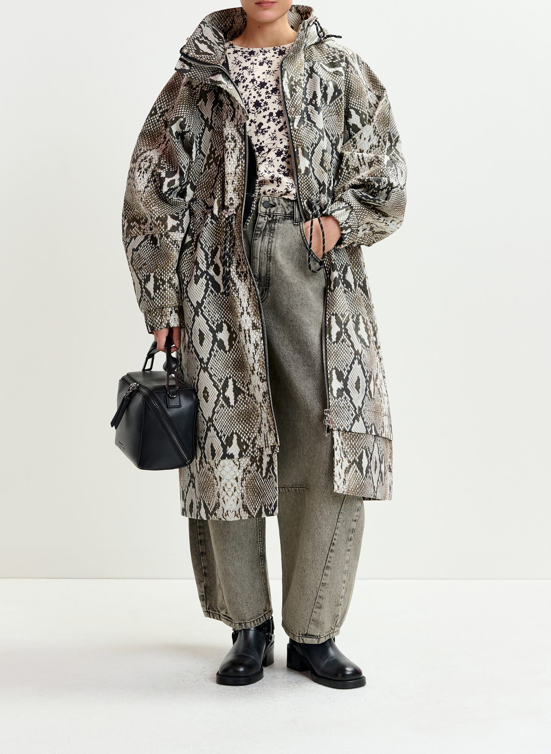 Parka col montant en coton ESSENTIEL ANTWERP Vert