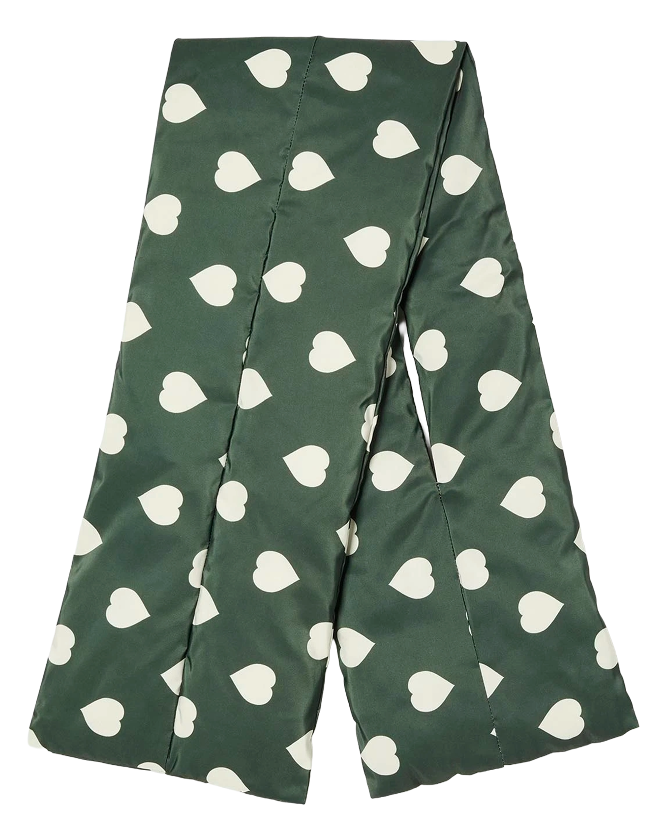 Echarpe rembourrée imprimé coeurs TARA JARMON Vert