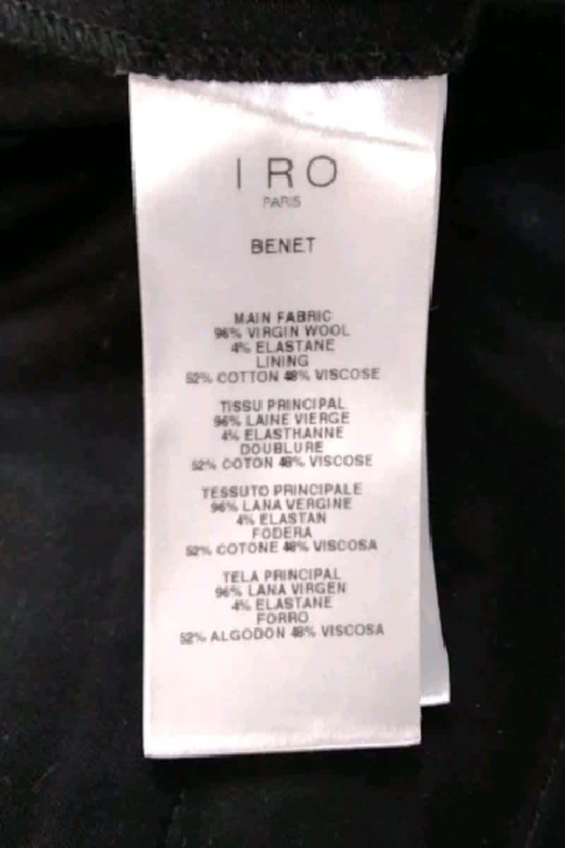 Carrot trousers IRO - Seconde Main Black