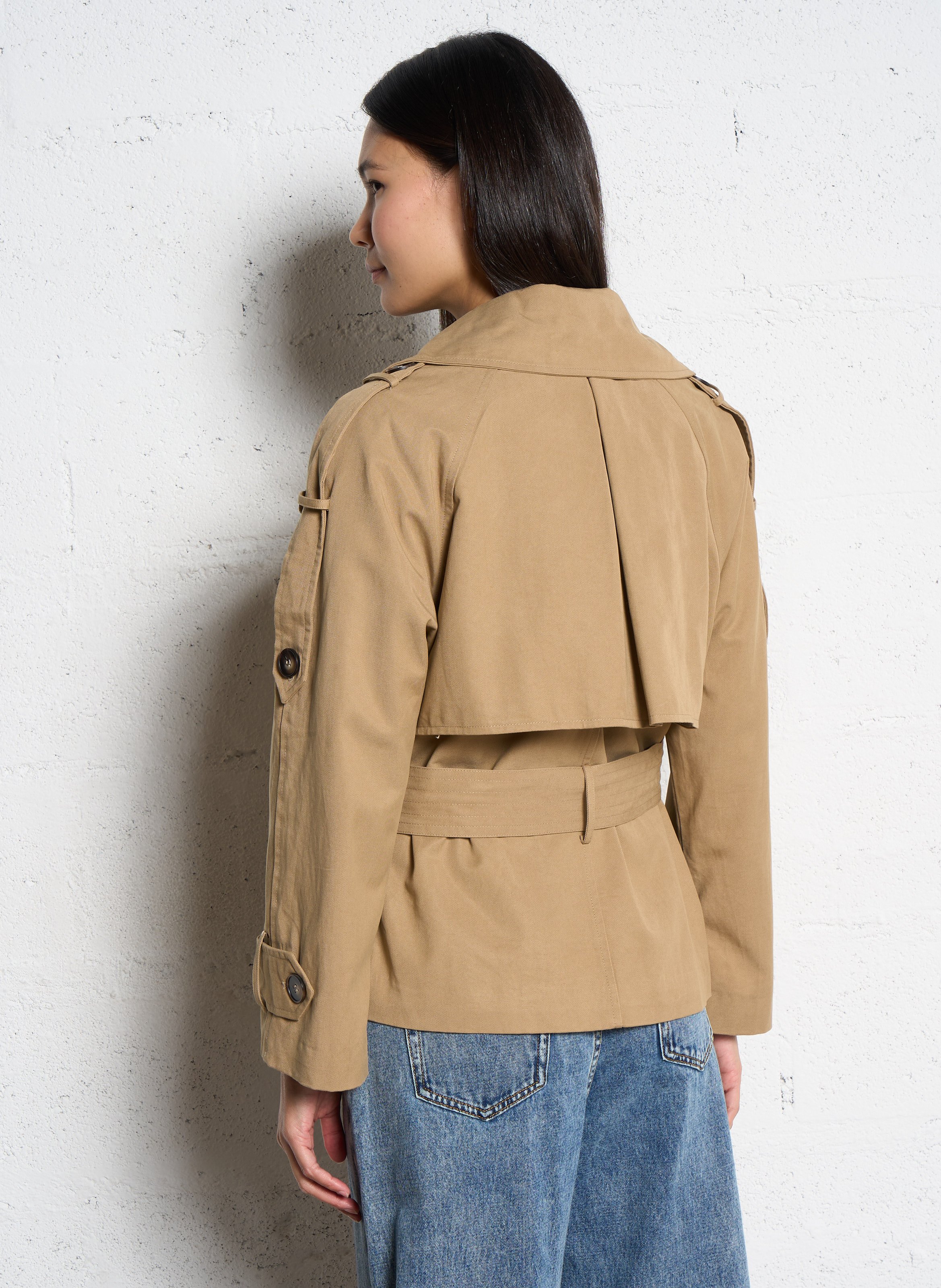 Katoenen jasje SUNCOO Beige